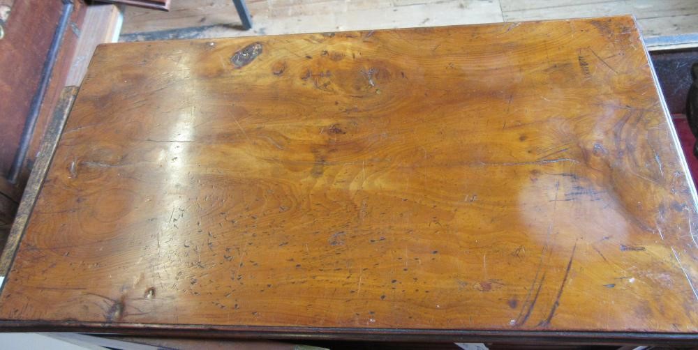 A VICTORIAN COIN COLLECTOR'S YEW WOOD OBLONG CABINET Image