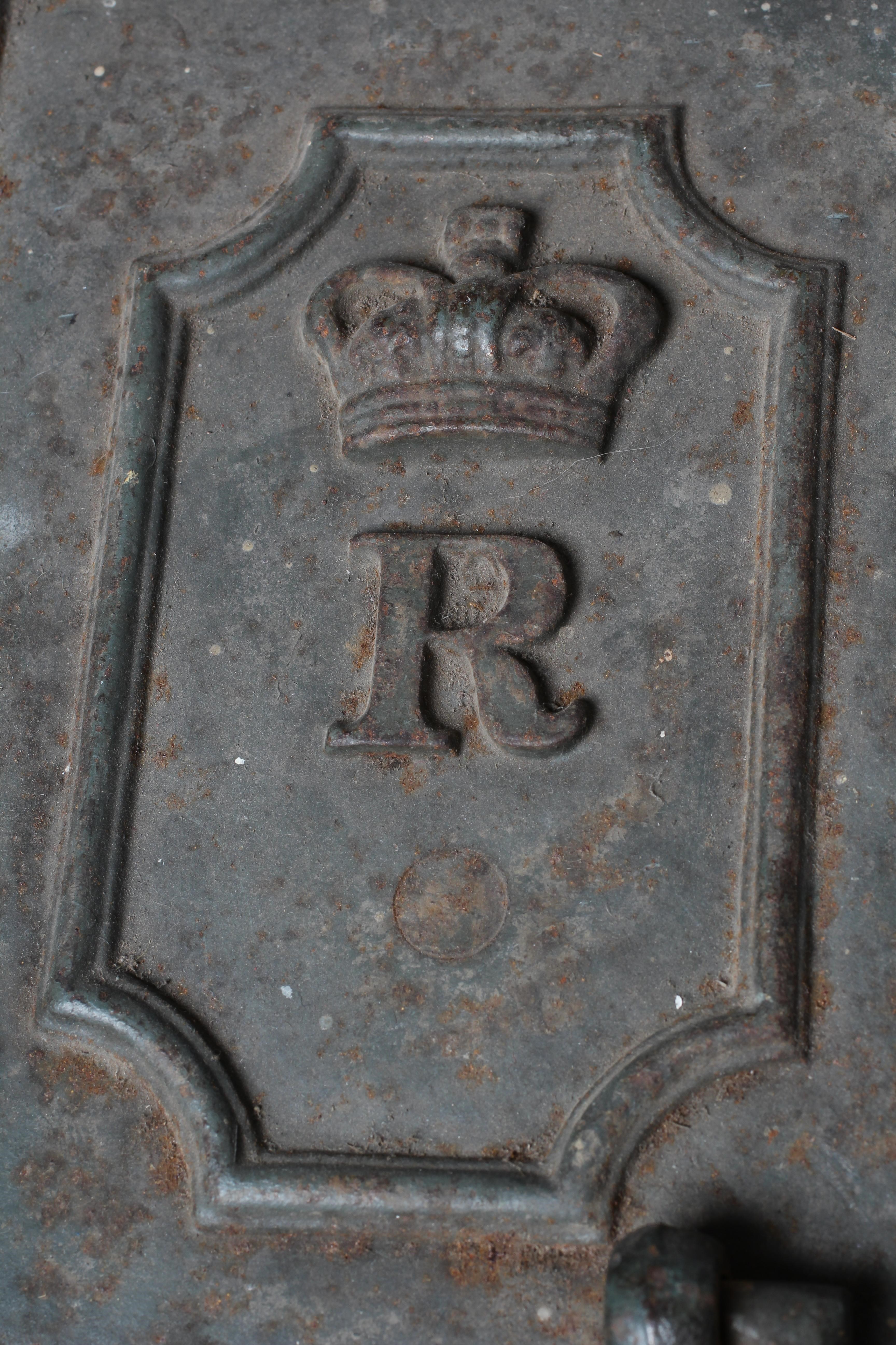 A LATE VICTORIAN IRON OBLONG STRONG BOX Image