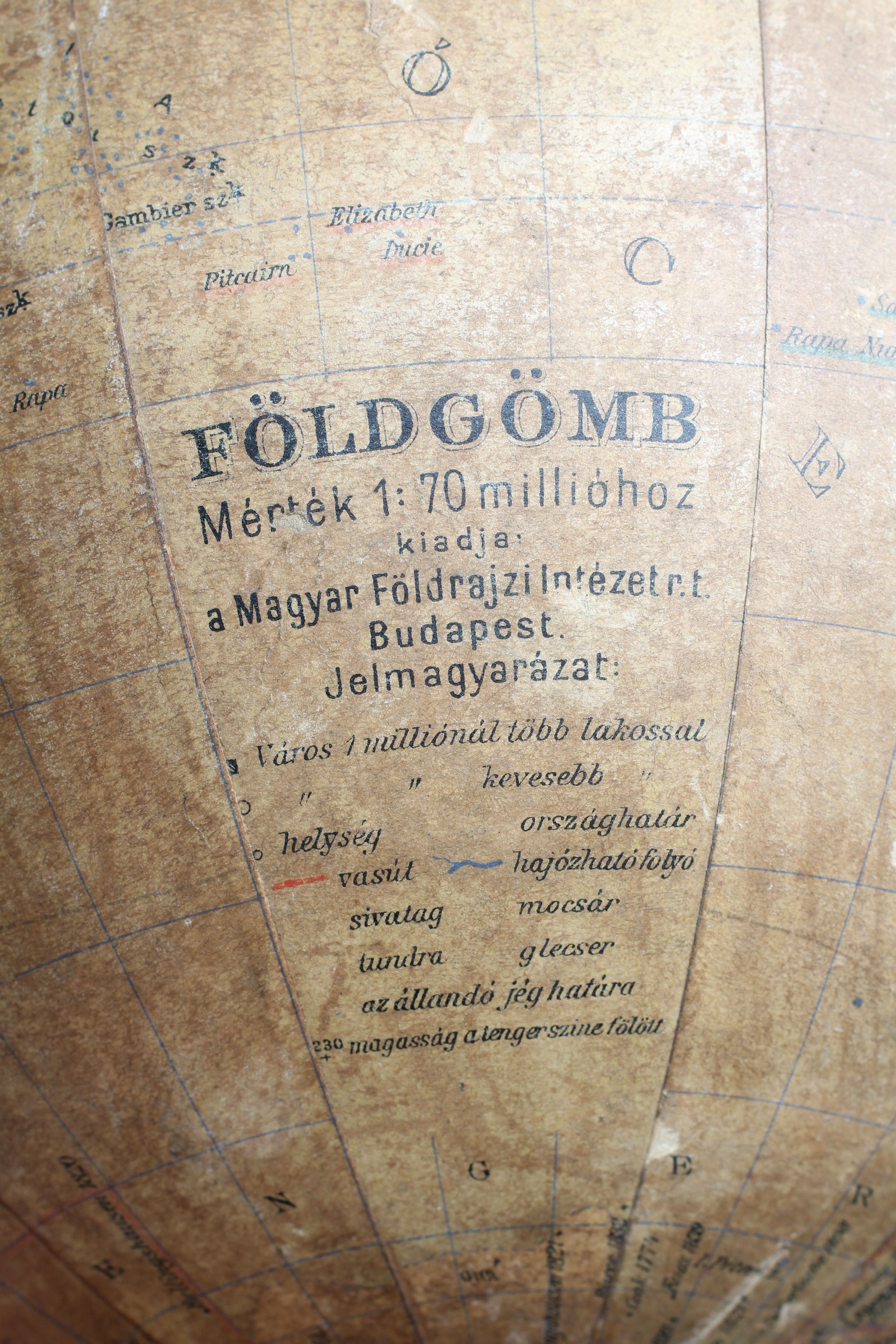 A JORDGLOB 12 TERRESTRIAL GLOBE, c.1930, with turned stand and brass meridian, 24" high, together Image