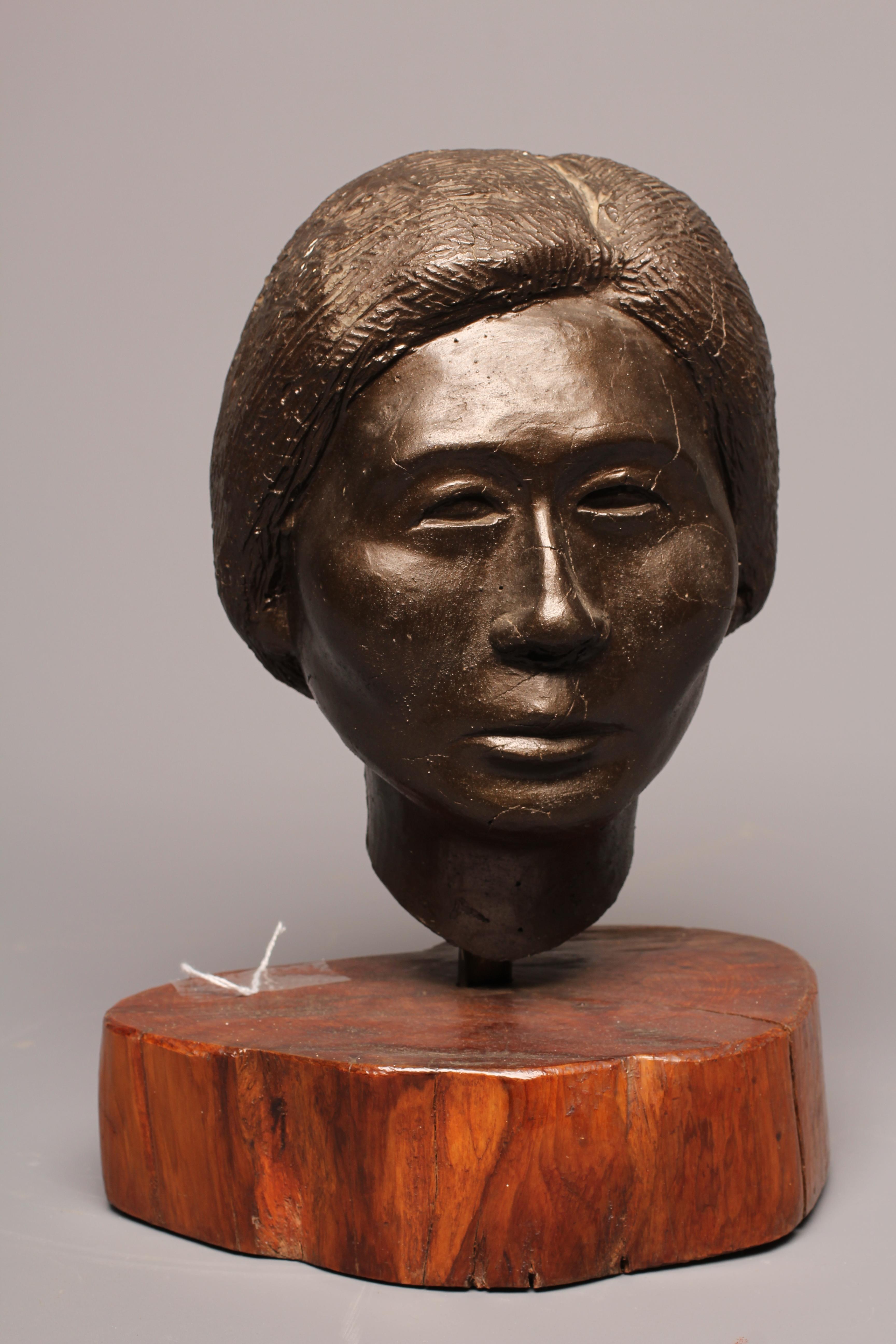 EUROPEAN SCHOOL (20th Century) Portrait bust of a lady from Asiatic Russia or the Russian Far East, Image