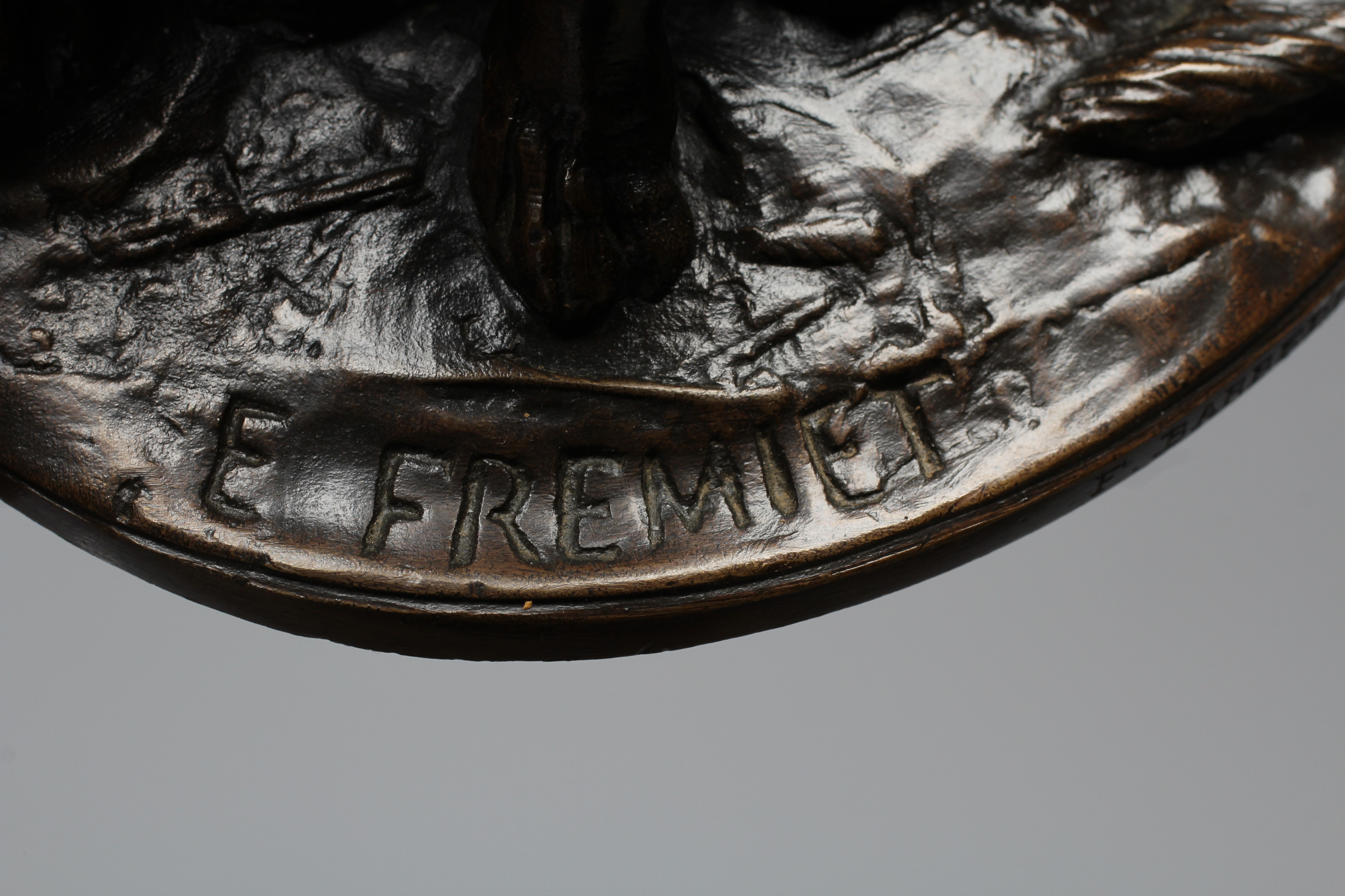 EMMANUEL FREMIET (1824-1910) Ravageot and Ravageole, signed 'E FREMIET/901', bronze with brown Image
