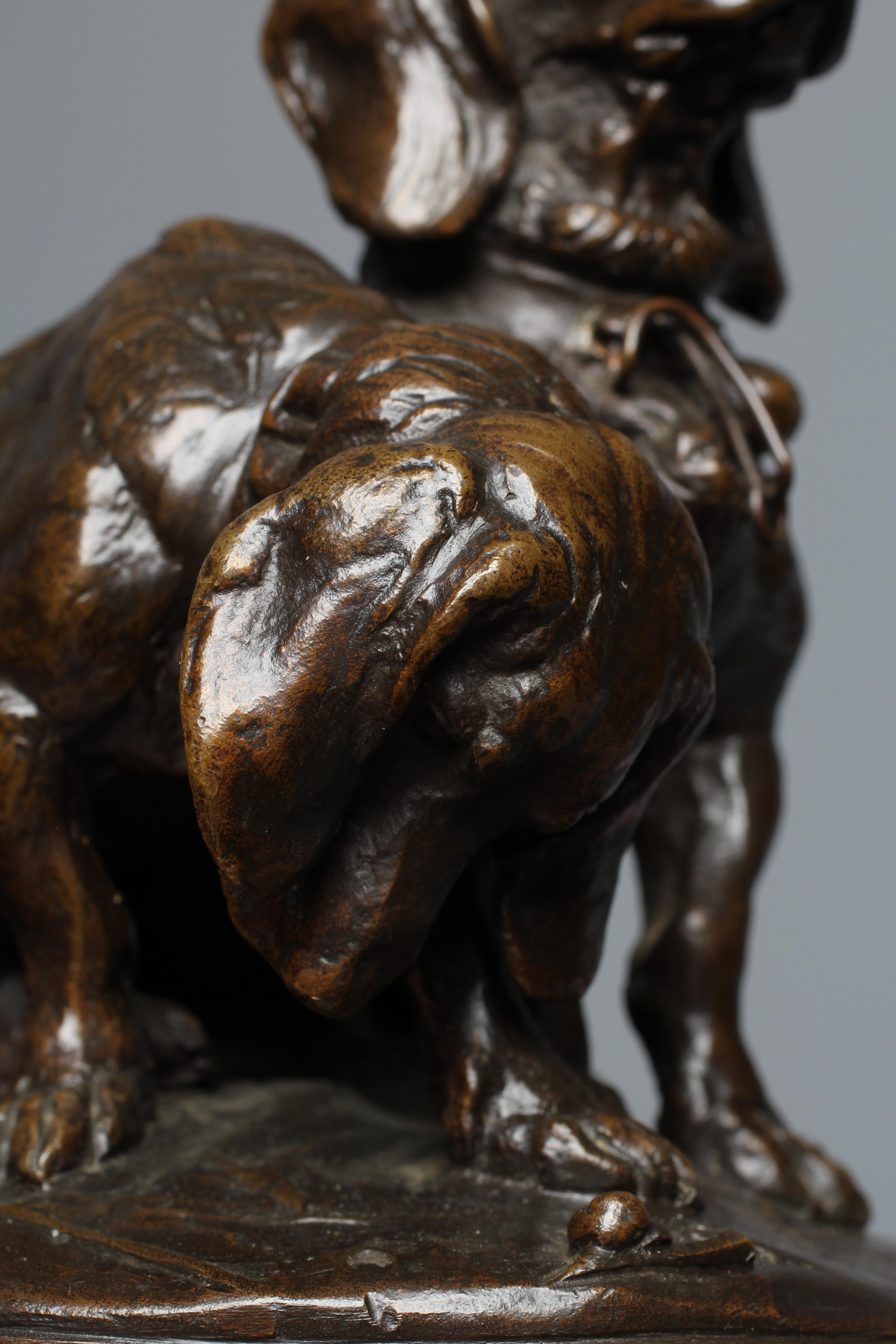 EMMANUEL FREMIET (1824-1910) Ravageot and Ravageole, signed 'E FREMIET/901', bronze with brown Image
