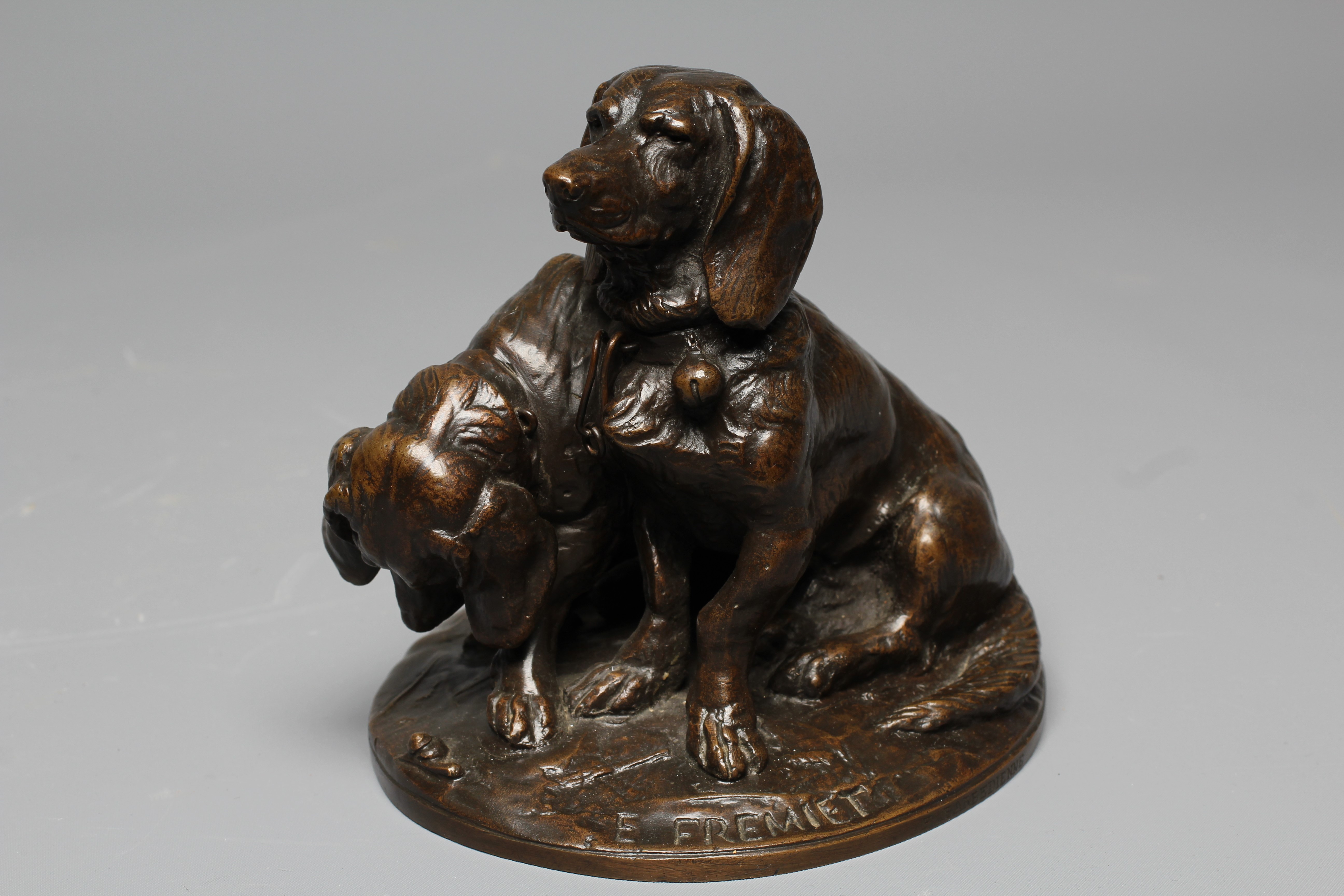 EMMANUEL FREMIET (1824-1910) Ravageot and Ravageole, signed 'E FREMIET/901', bronze with brown Image