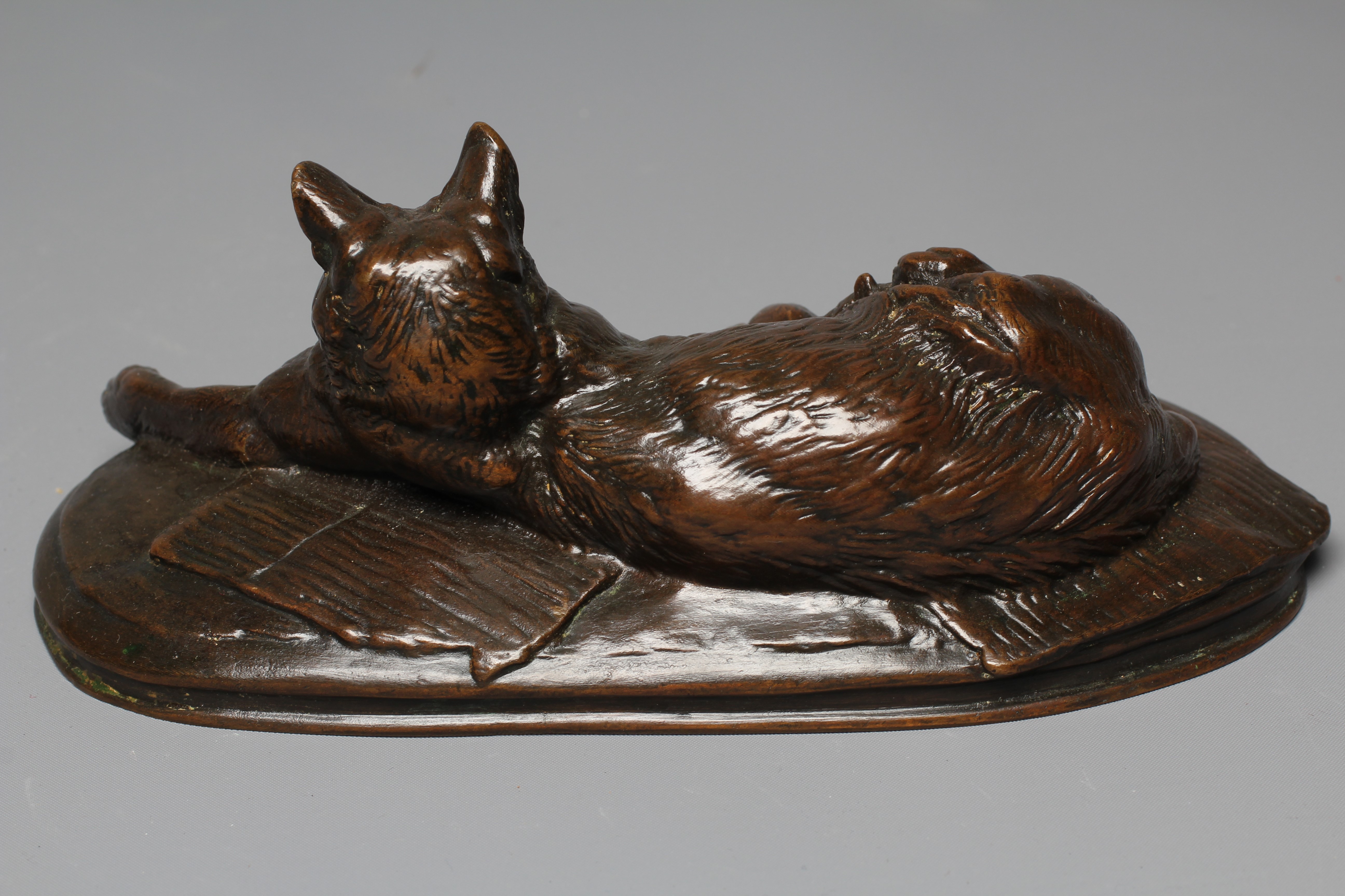 AFTER EMMANUEL FREMIET (1824-1910) Cat with Kittens, inscribed E FREMIET, bronze with dark brown Image