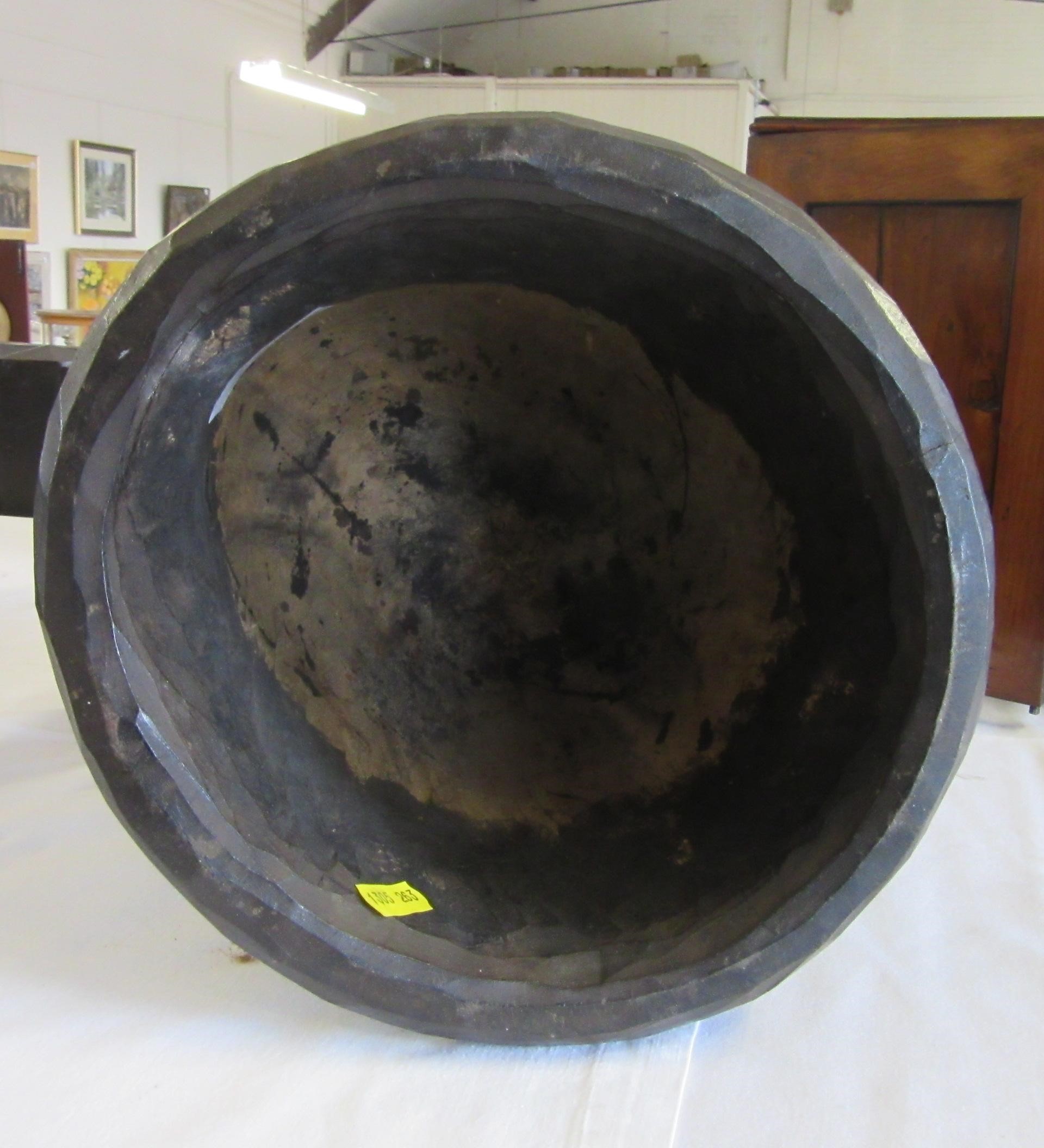 A MENDE HELMET MASK, Sierra Leone, heavily carved wood, 13 1/2", together with another Mende helmet Image