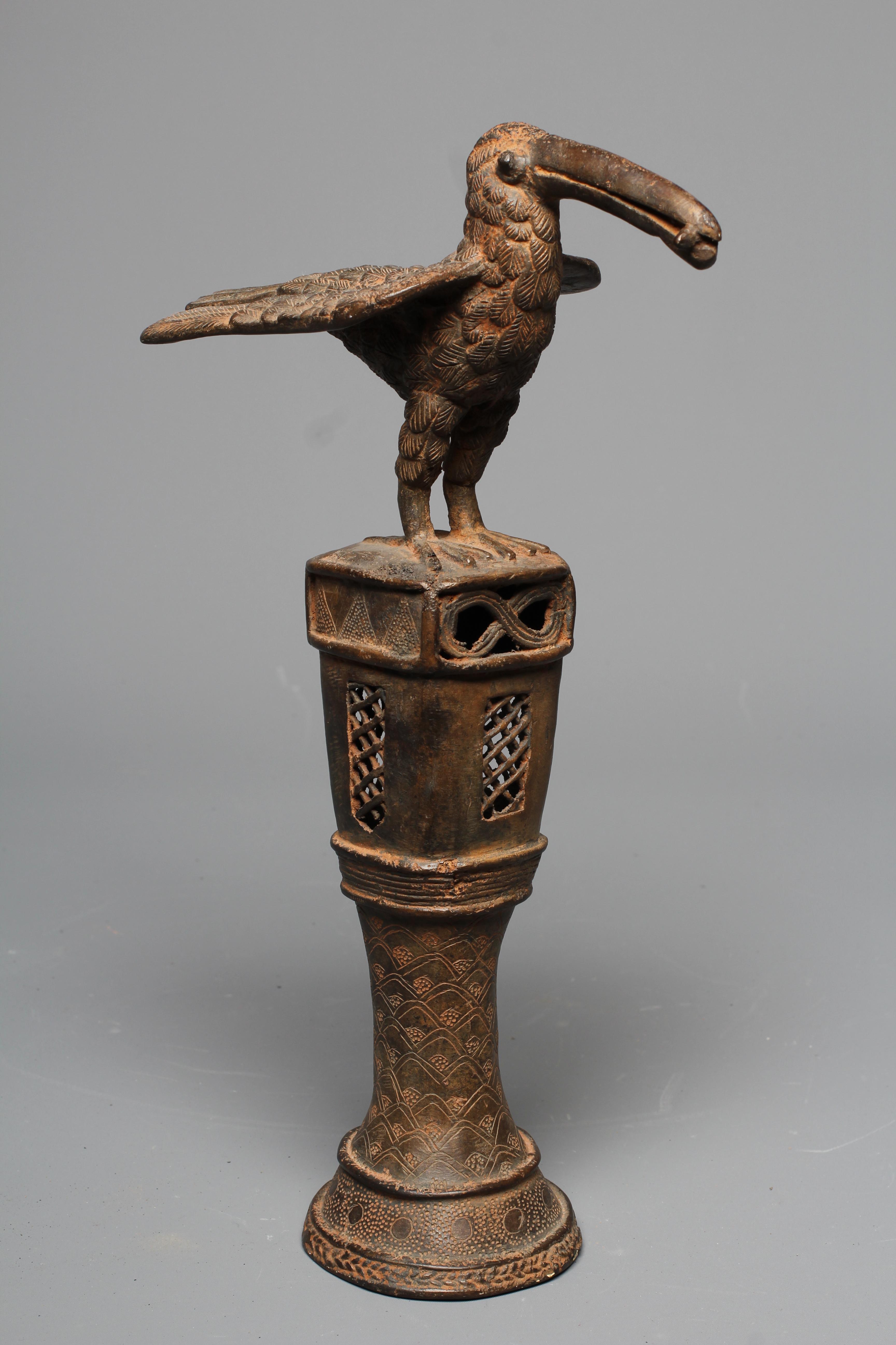 A BENIN BRASS IDIOPHONE Image