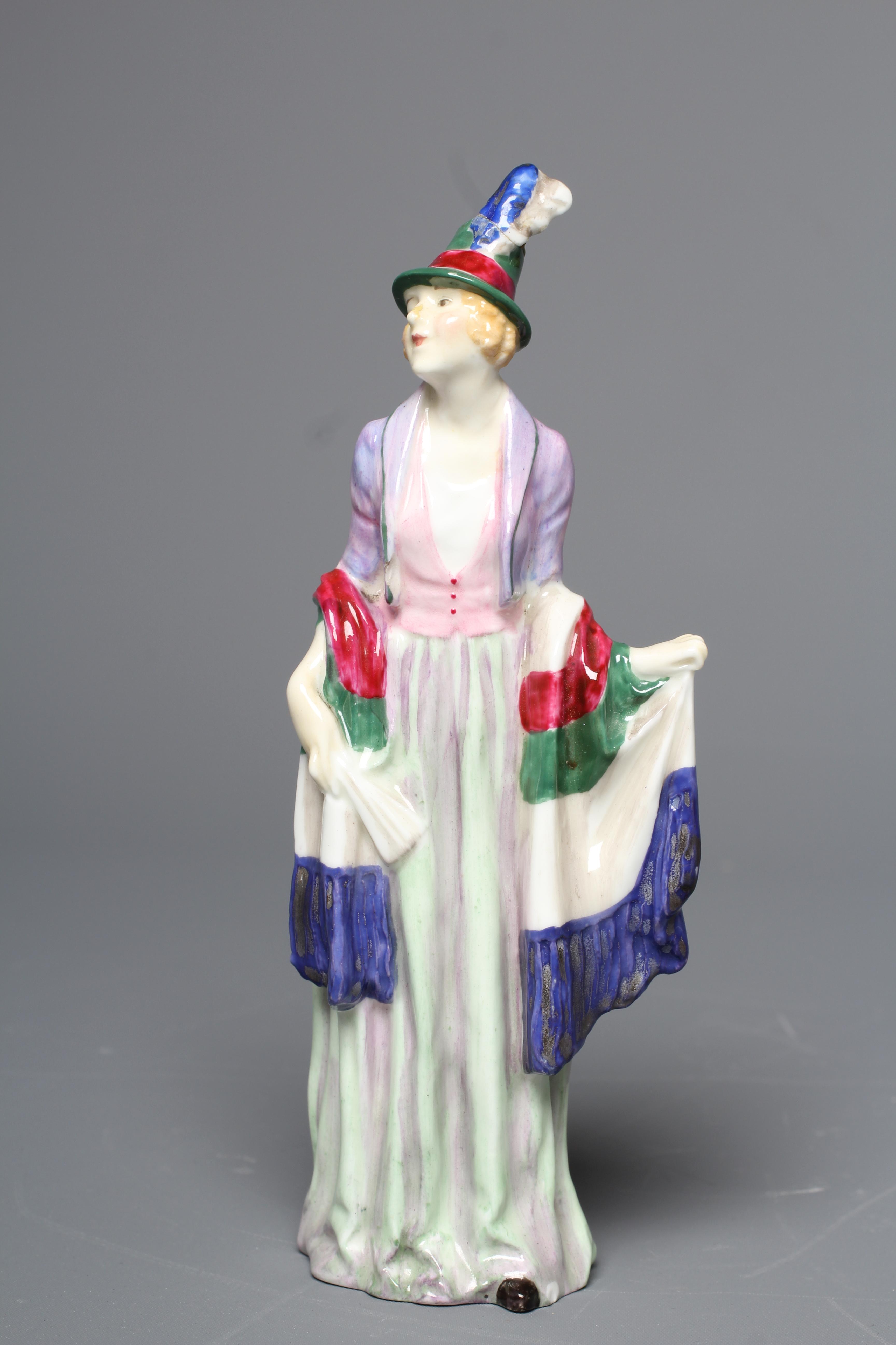 ROSAMUND - A ROYAL DOULTON FIGURE, 1929, designed by Leslie Harradine, HN1320, green printed mark, Image