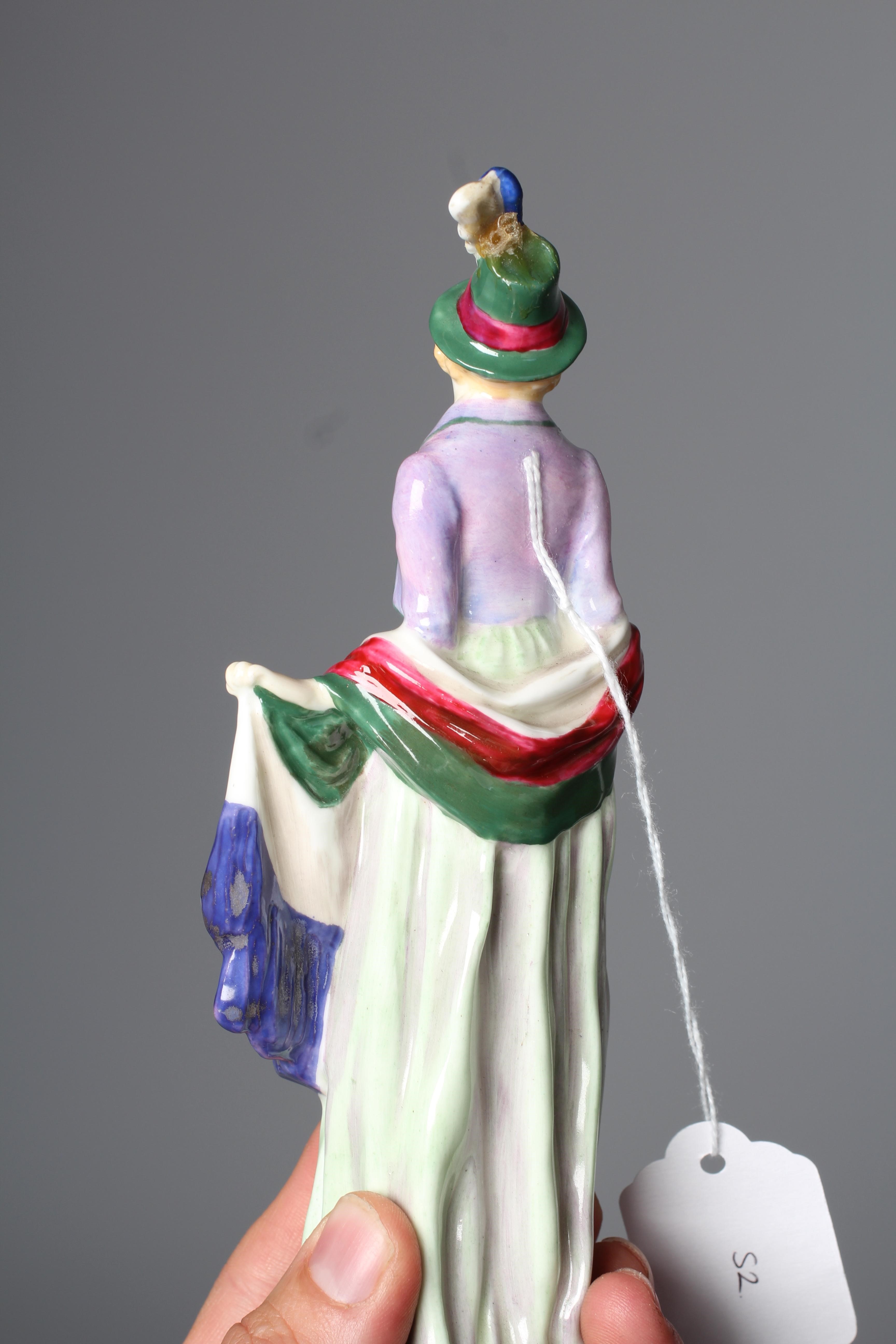 ROSAMUND - A ROYAL DOULTON FIGURE, 1929, designed by Leslie Harradine, HN1320, green printed mark, Image