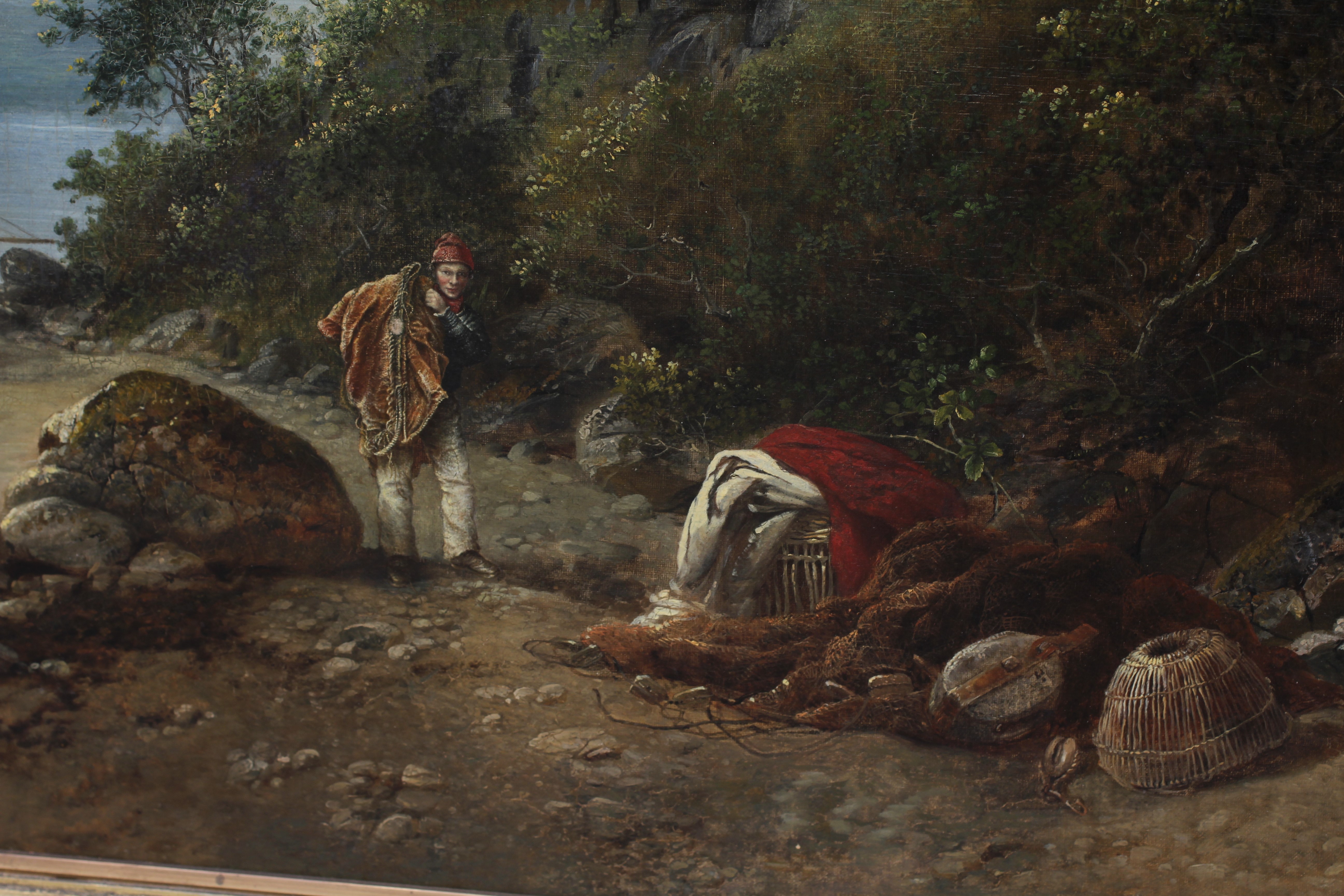 JAMES CHARLES WARD (act.1830-1875) Loch Etive, signed lower right, oil on canvas, 31" x 48", gilt Image