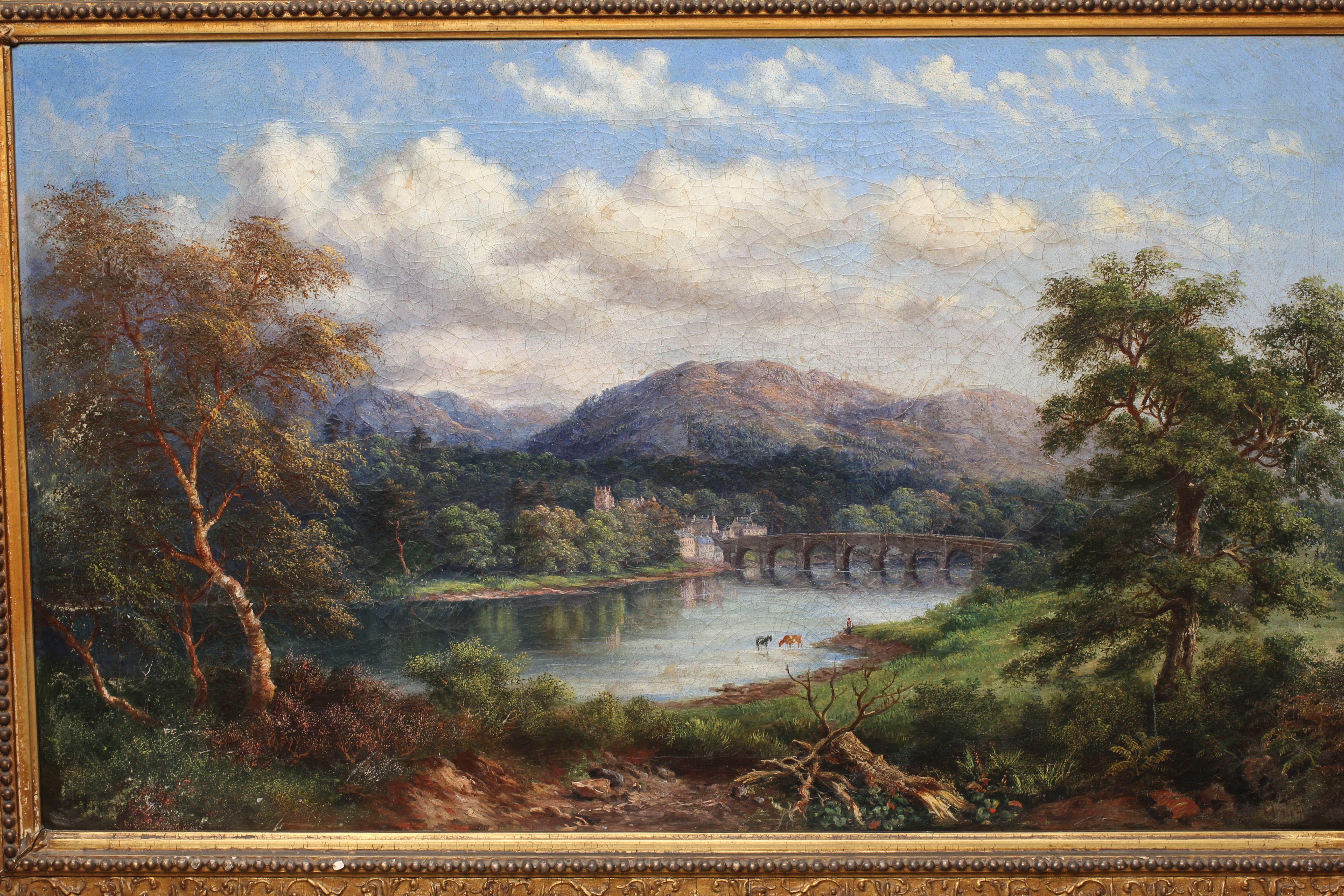 MACLEAN (British School, 19th Century) The Bridge at Dunkeld, signed lower right, inscribed verso Image