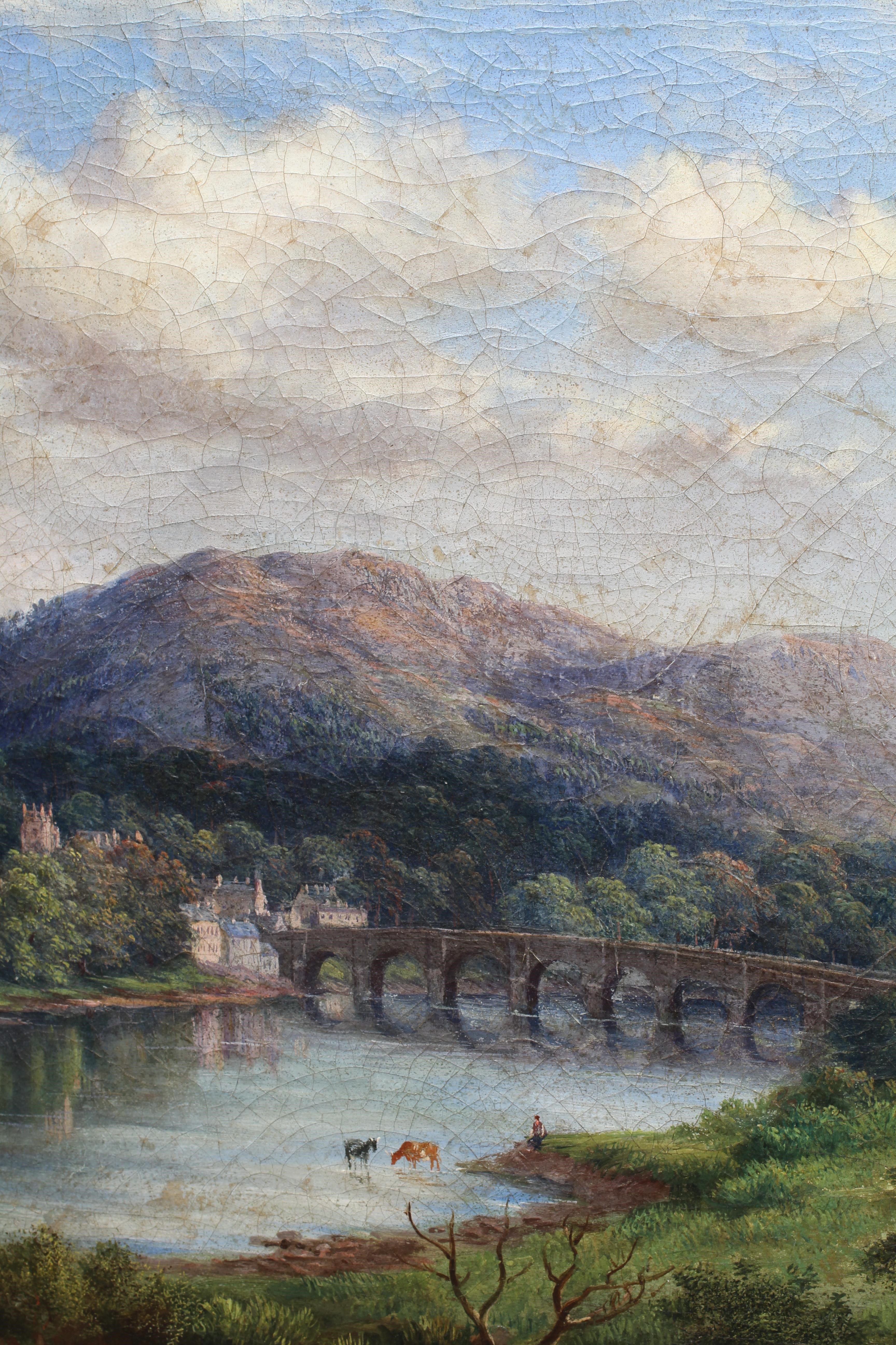 MACLEAN (British School, 19th Century) The Bridge at Dunkeld, signed lower right, inscribed verso Image