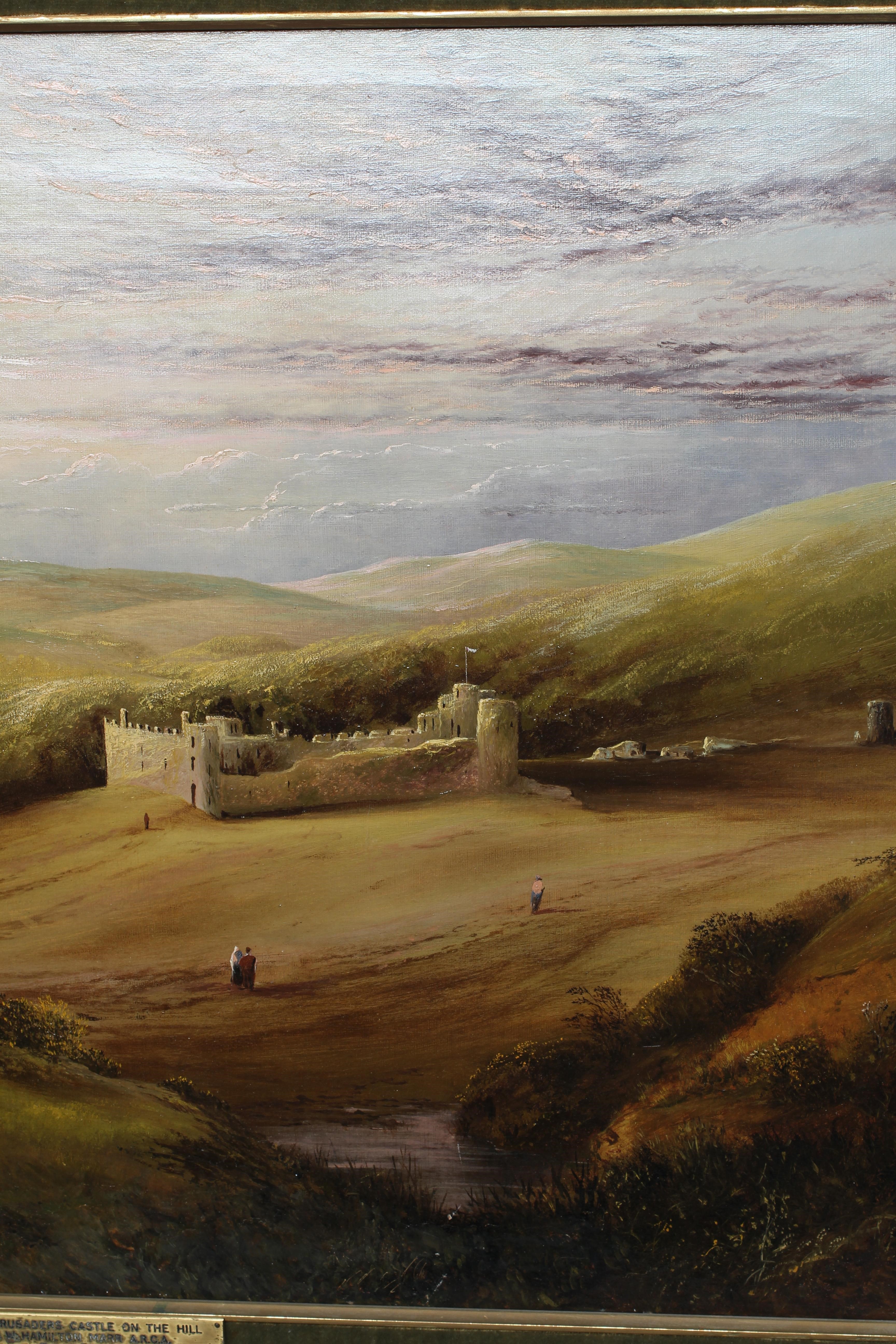 J W HAMILTON MARR (1846-1913) The Crusaders Castle on the Hill, signed lower left, oil on canvas, 19 Image