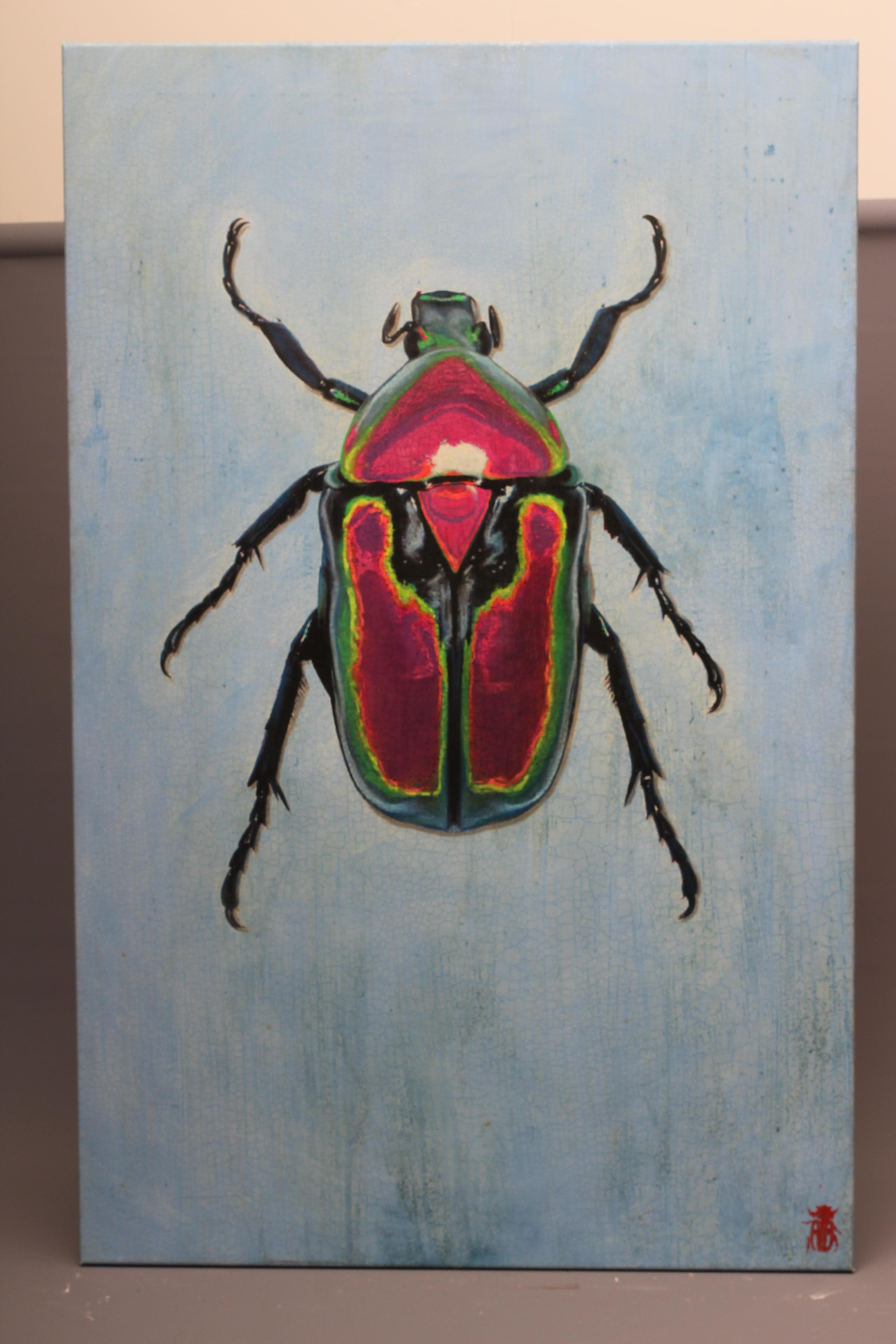 ADAM BRICUSSE (B.1964) Beetle, signed with monogram lower right, inscribed verso 'To Mell, with love Image