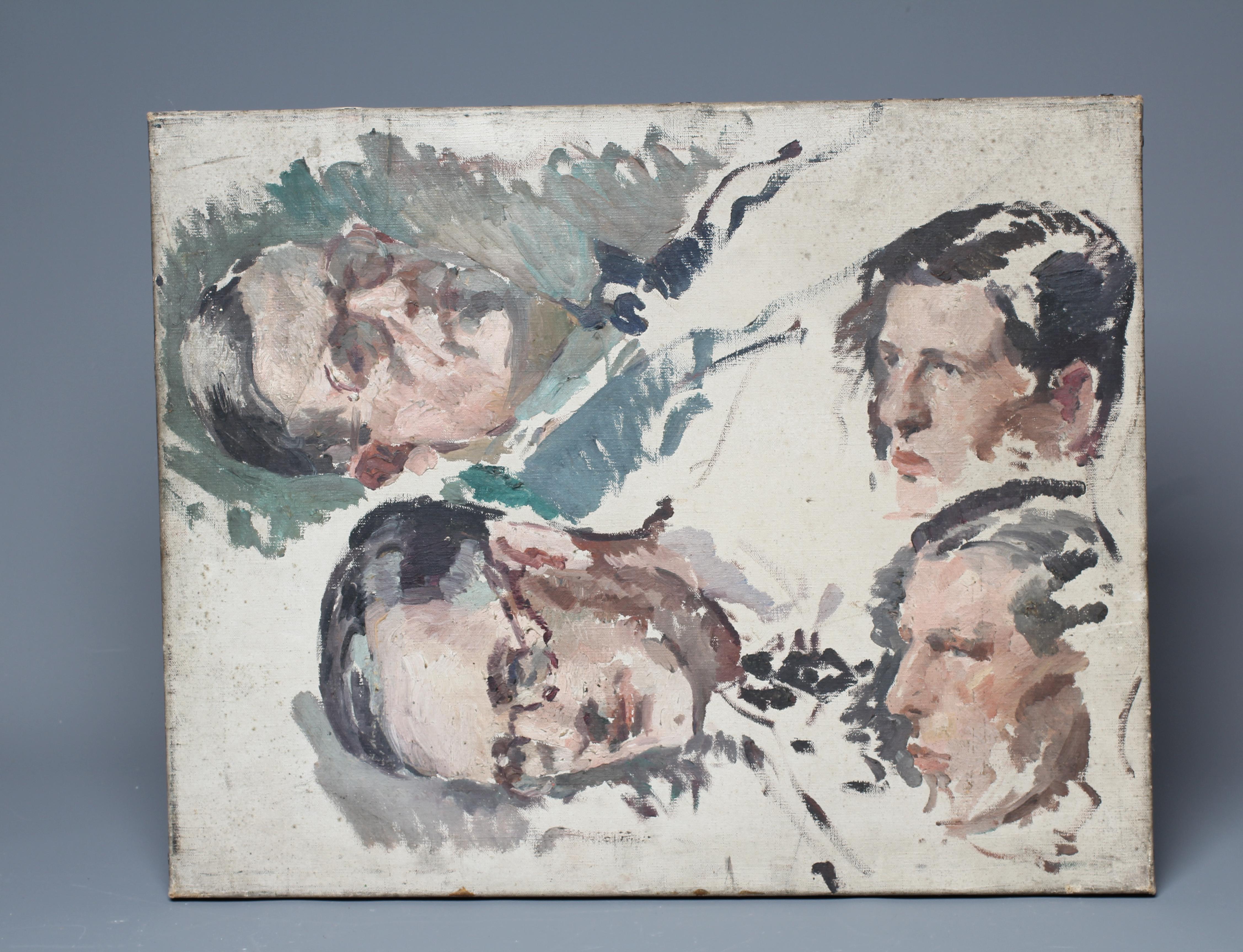 BRITISH SCHOOL (Early 20th Century) Portrait Sketches of a Gentleman, head and shoulders, wearing Image