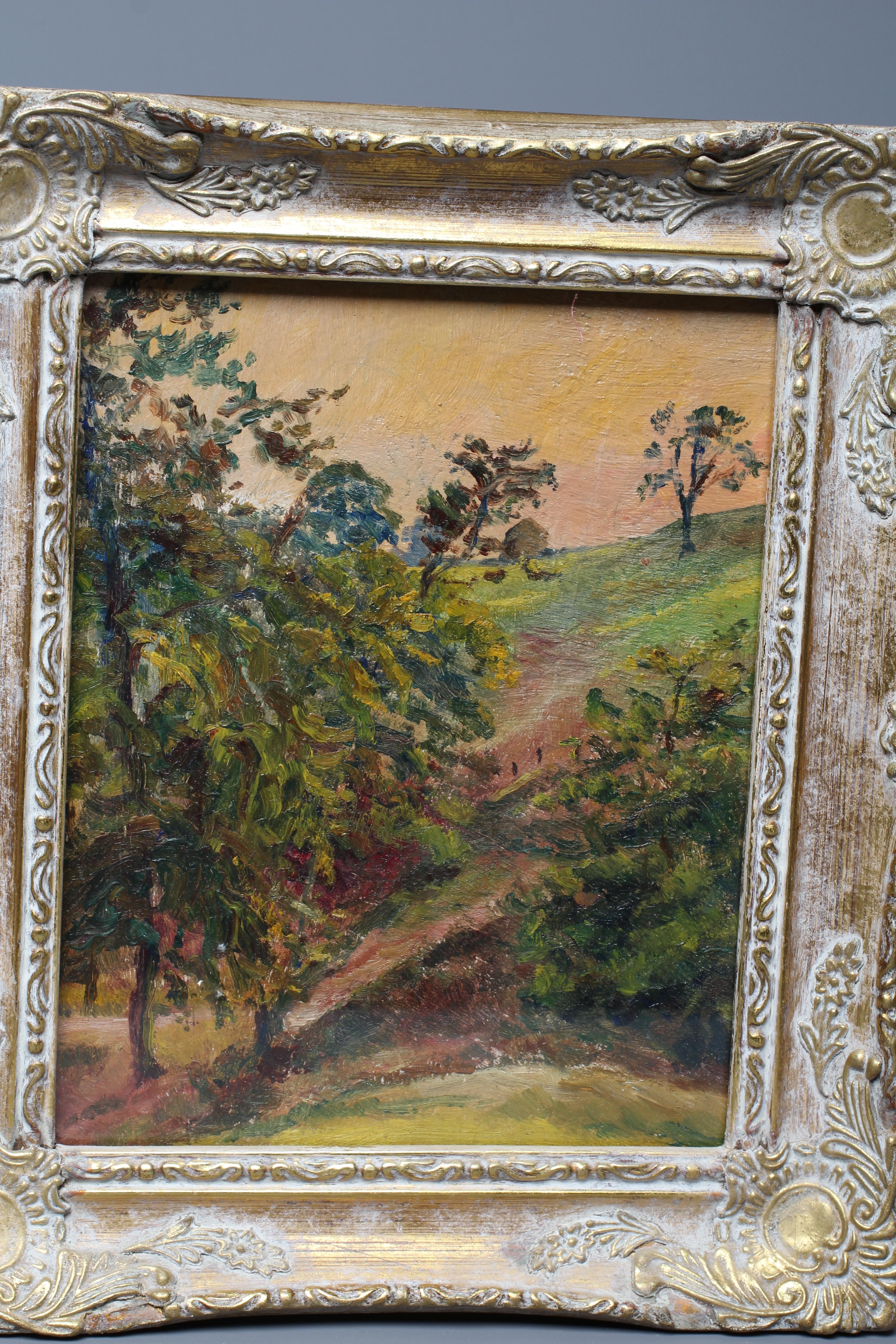 LEGRANDE (French School, Early 20th Century) 'The Garden Path' and 'Hillside View', a pair Image