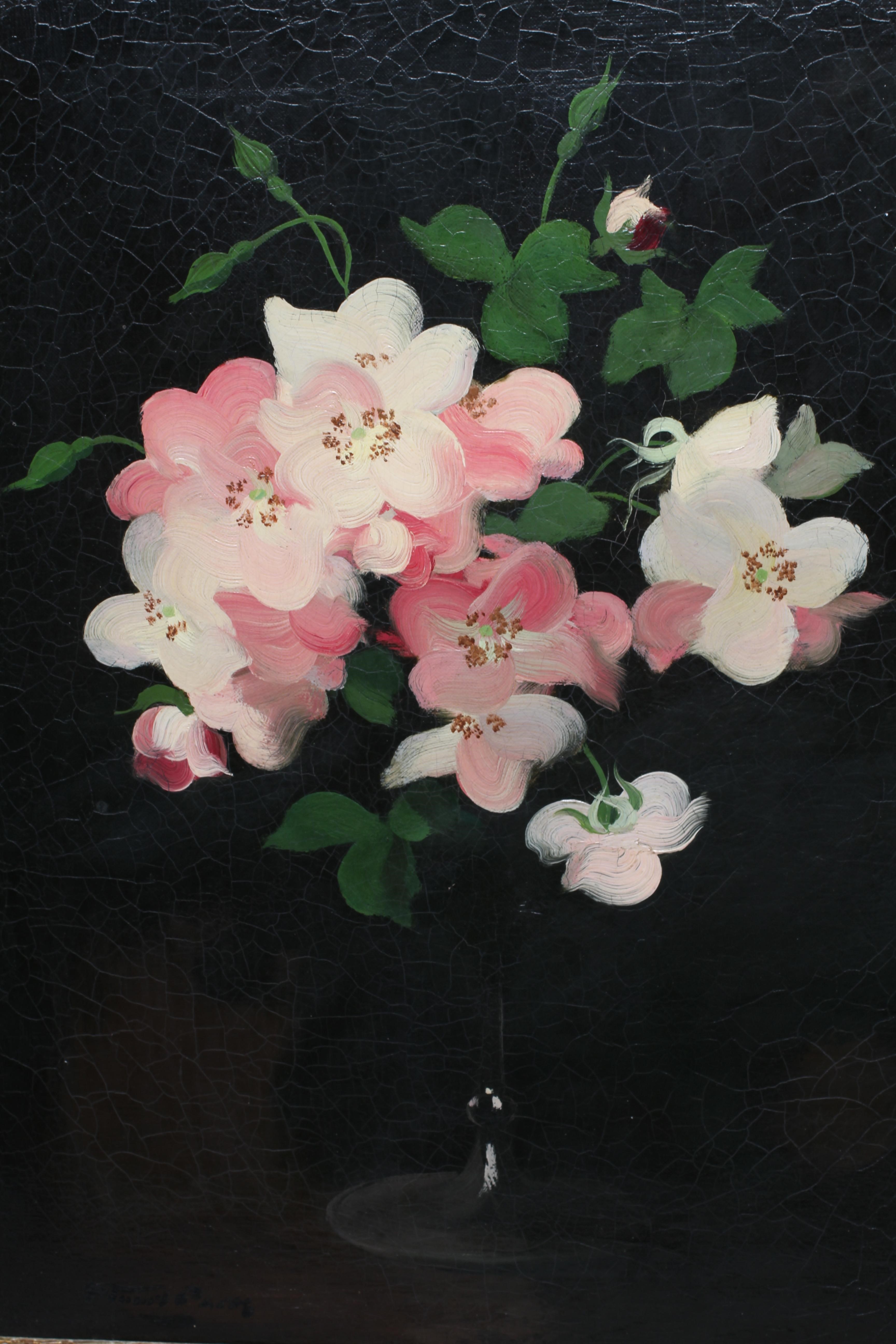 JAMES STUART PARK (1862-1933) Still Life of Pink and White Roses, signed lower left, oil on canvas, Image