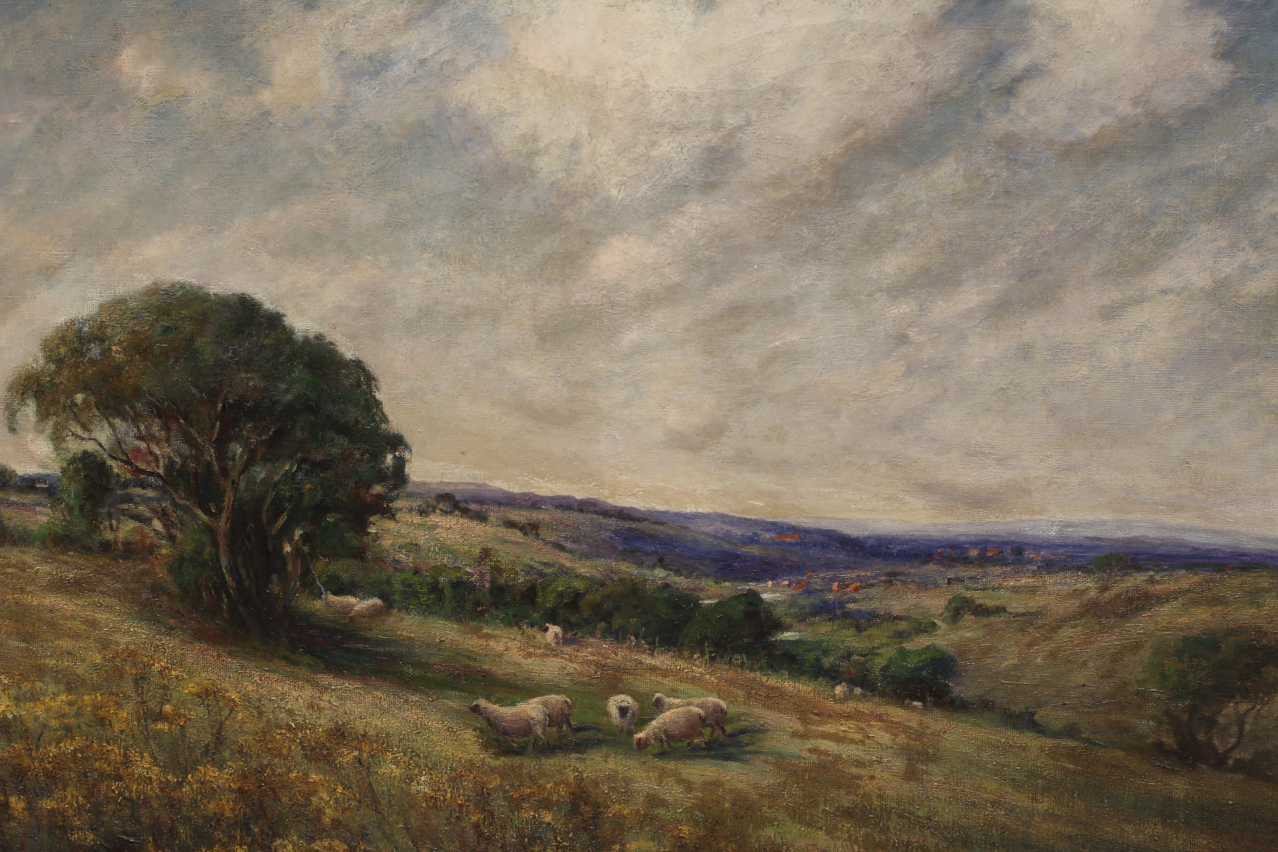 ELEANOR HOLGATE (British School, c.1900) Near Adel, Leeds, signed lower right, inscribed with title Image