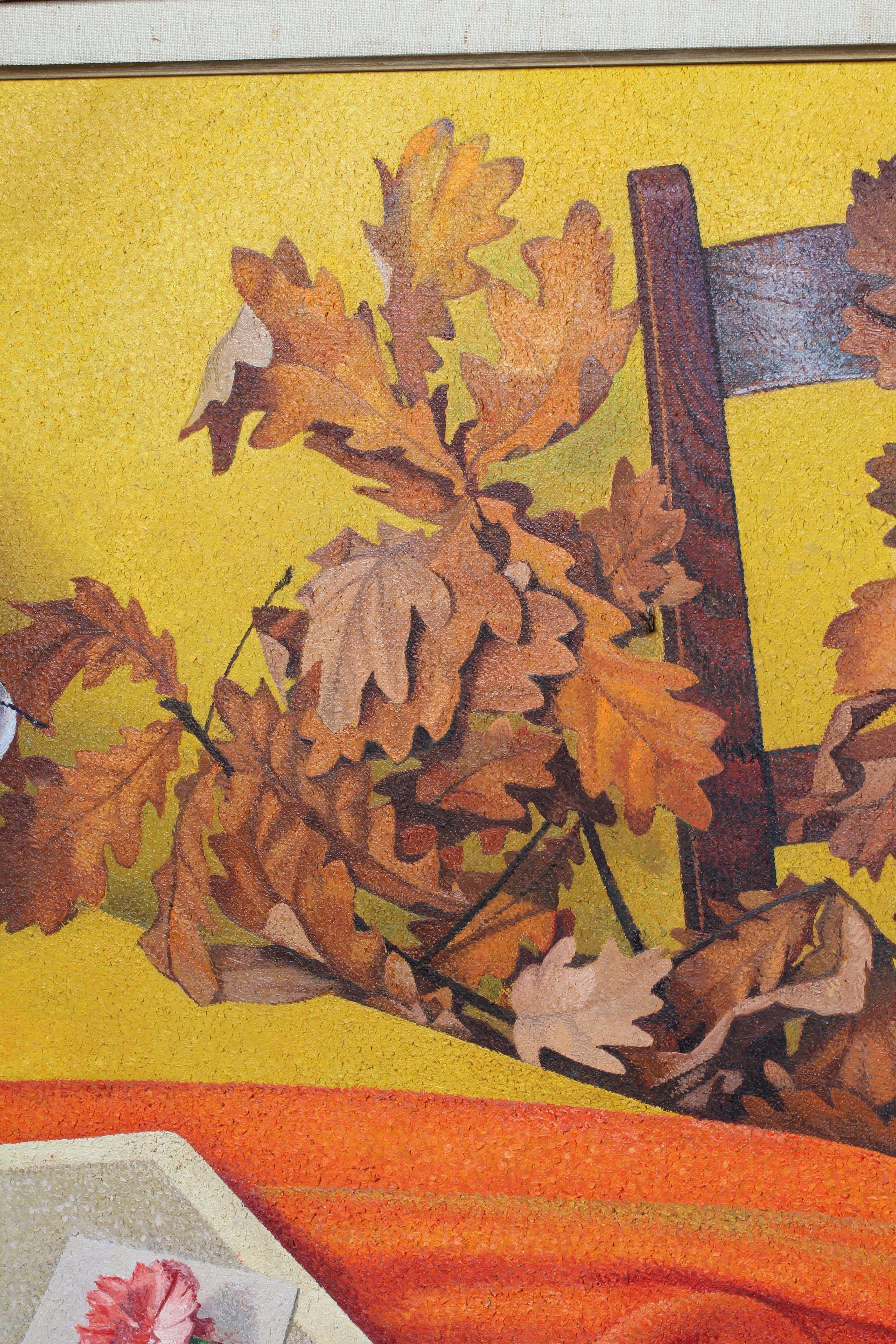 PIERRE JACQUES (1913-2000) Still Life with Open Book, signed and dated '71, oil on canvas, 31" x 38 Image