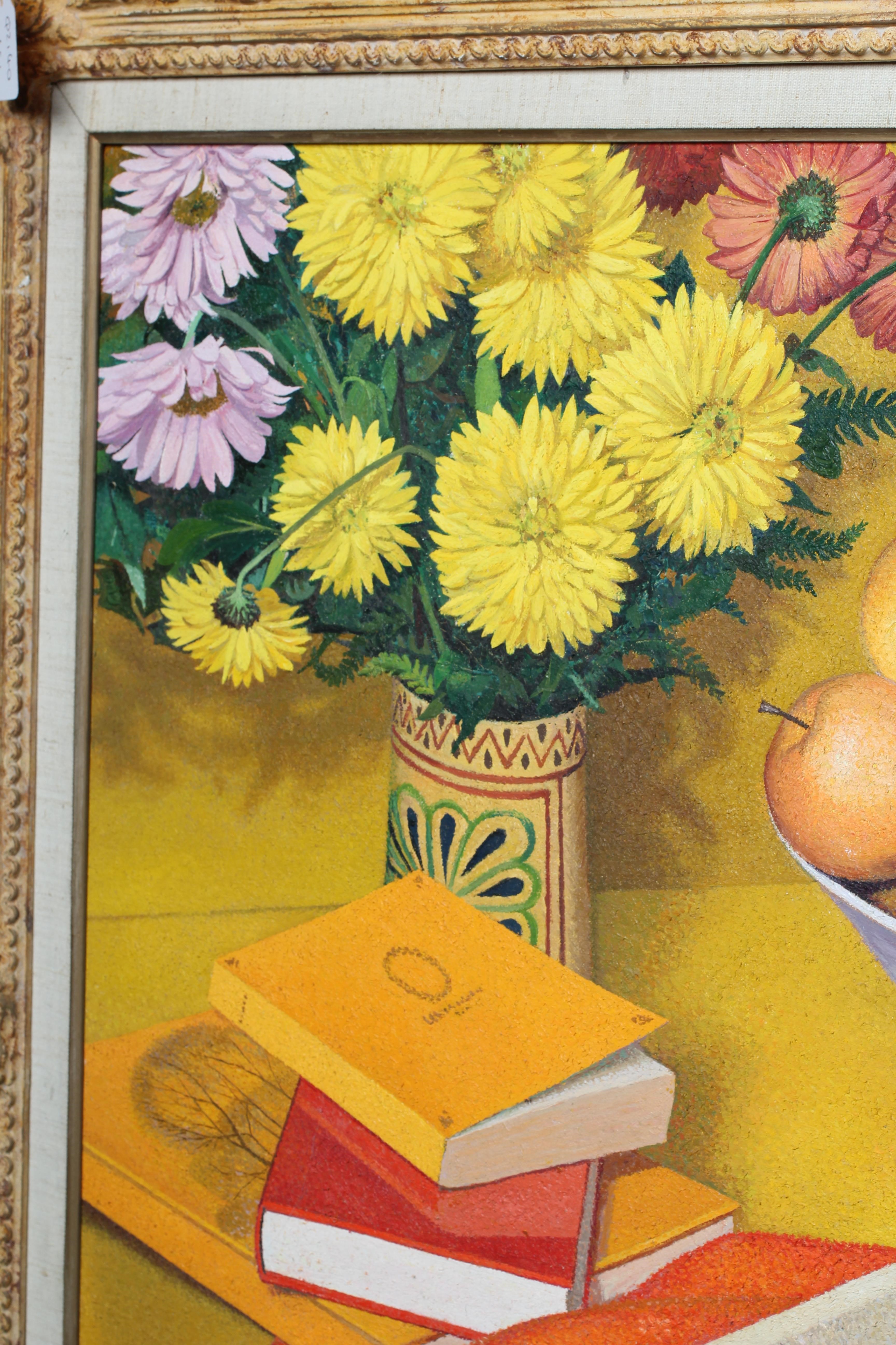 PIERRE JACQUES (1913-2000) Still Life with Open Book, signed and dated '71, oil on canvas, 31" x 38 Image