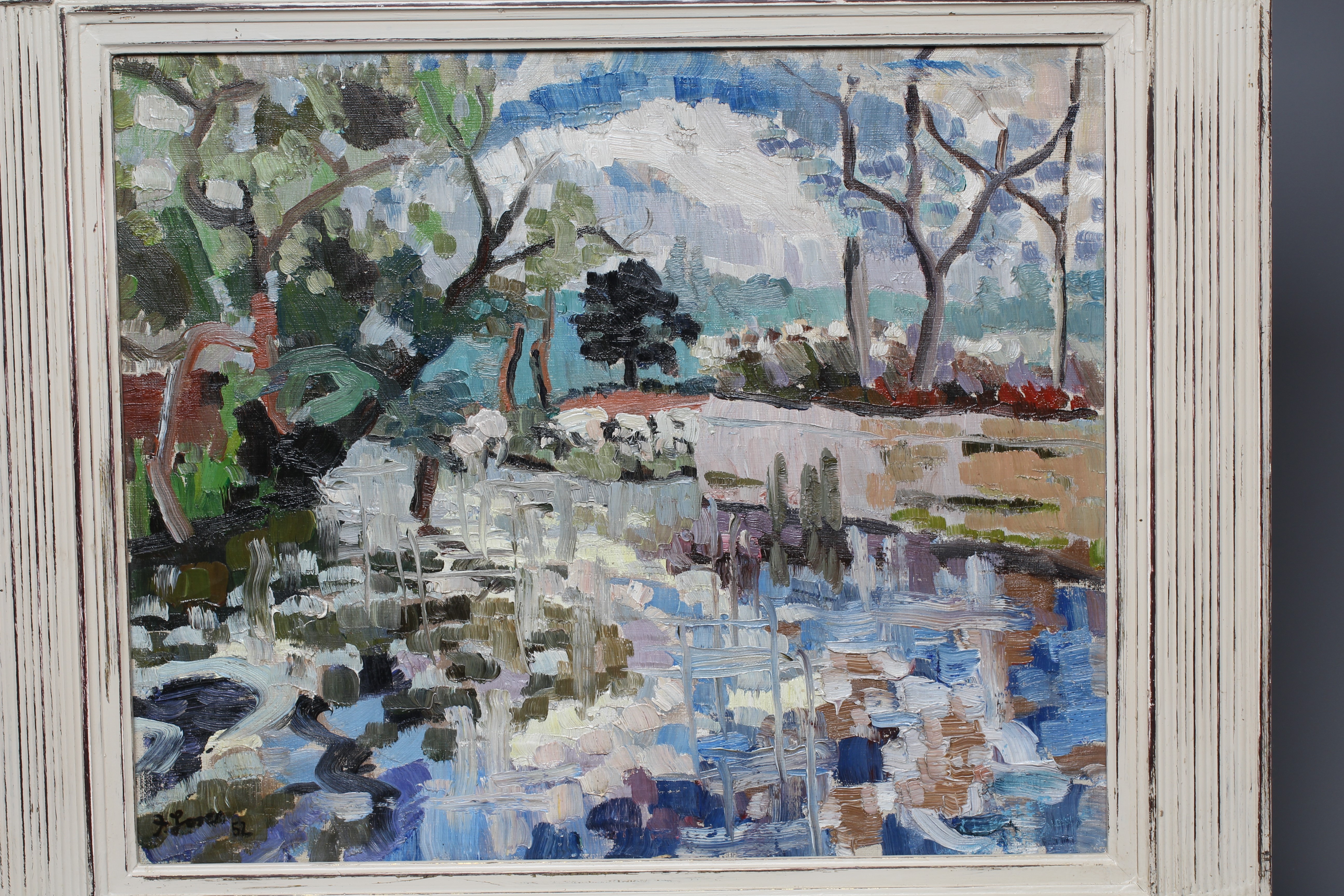 FREDERICK GORE (1913-2009) Provence Landscape, signed and dated '52 lower left, oil on canvas, 20" x Image