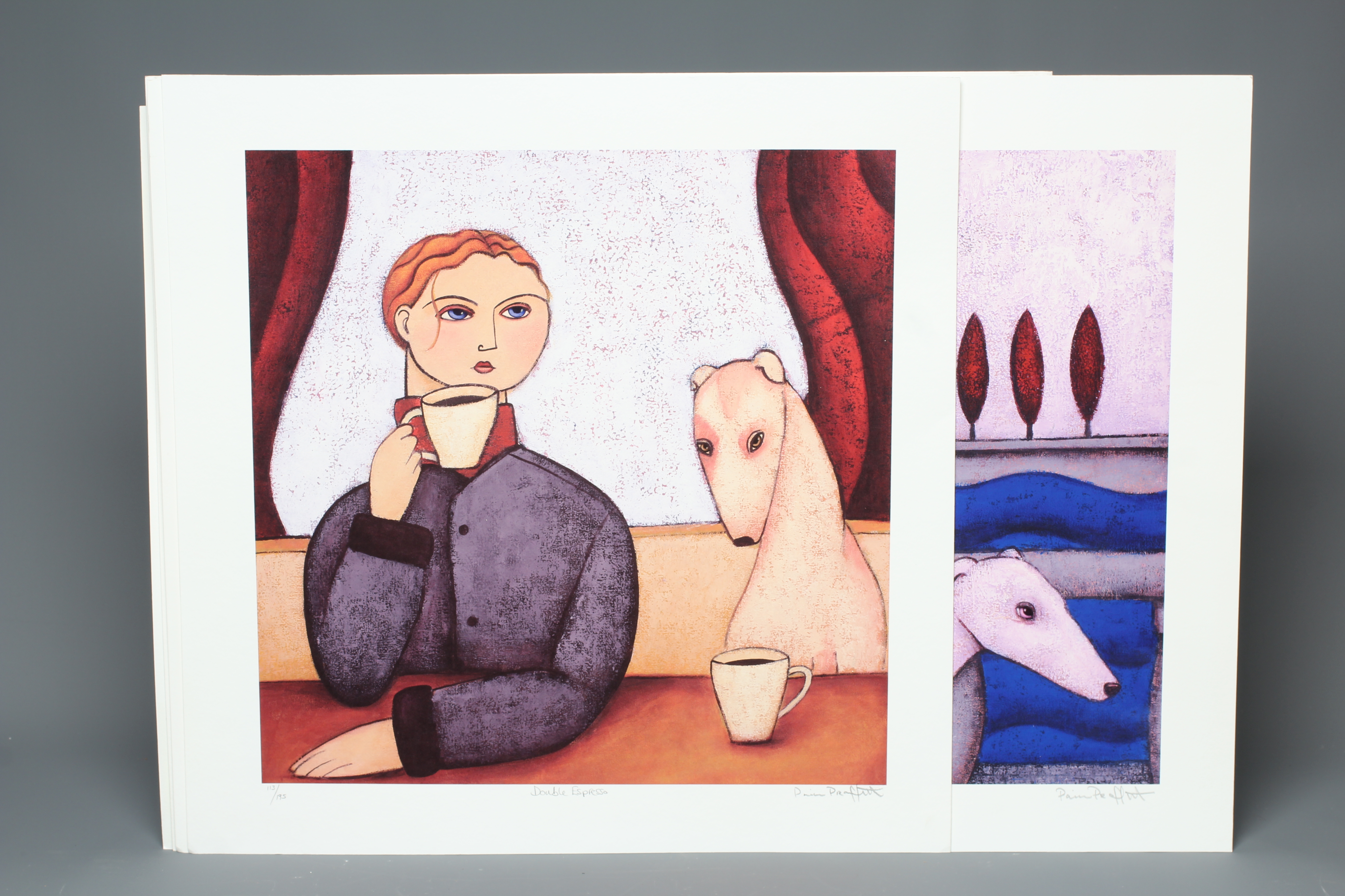 PAINE PROFFITT (B.1972) Six unframed prints titled: Double Expresso Image