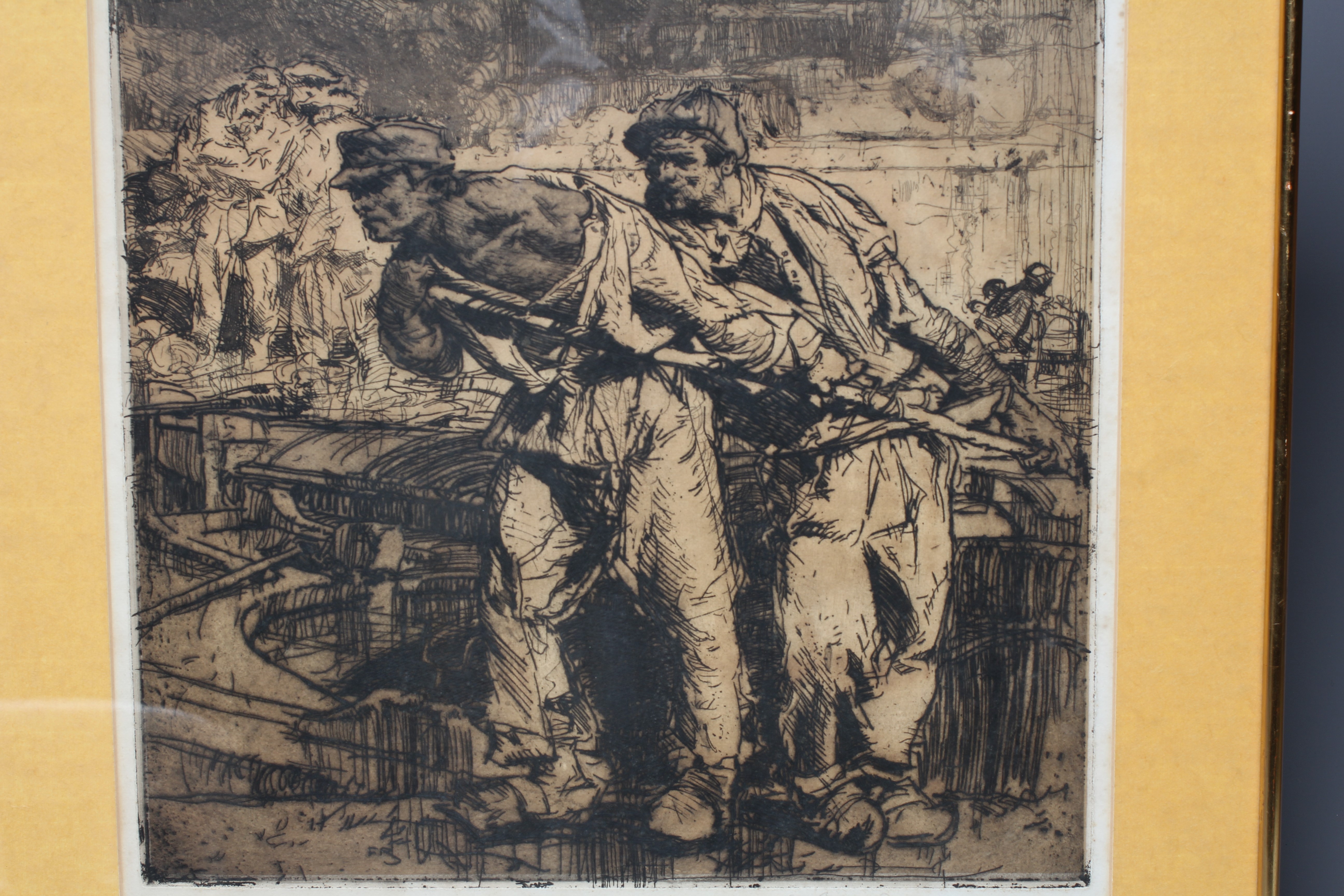 FRANK BRANGWYN (1867-1956) The Boatman, signed in the margin lower right, Upper Grosvenor Galleries Image