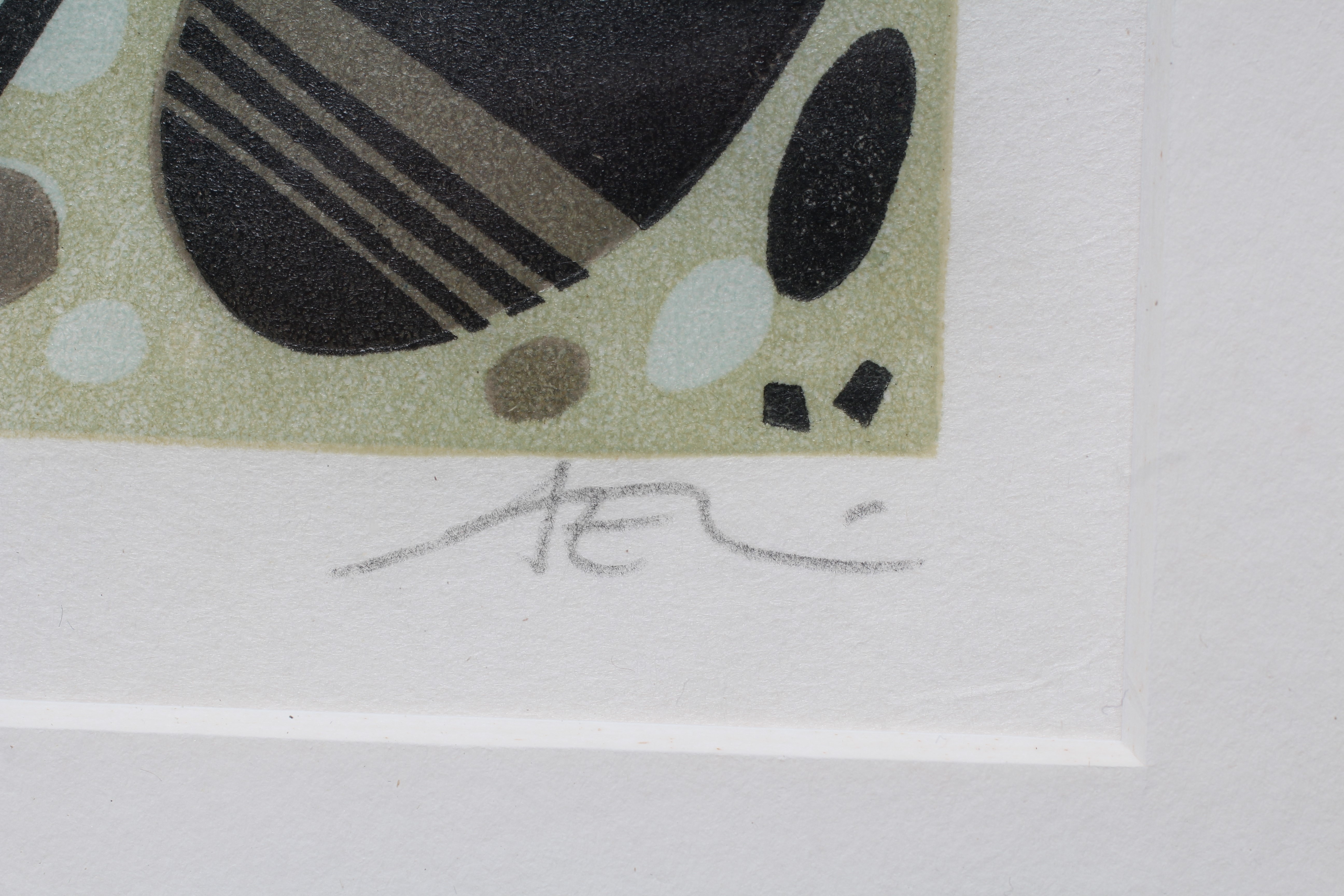 ANGIE LEWIN (B.1963) Harris, signed, titled and numbered 37/40, linocut, 10 1/2" x 14 1/2" (SH), Image