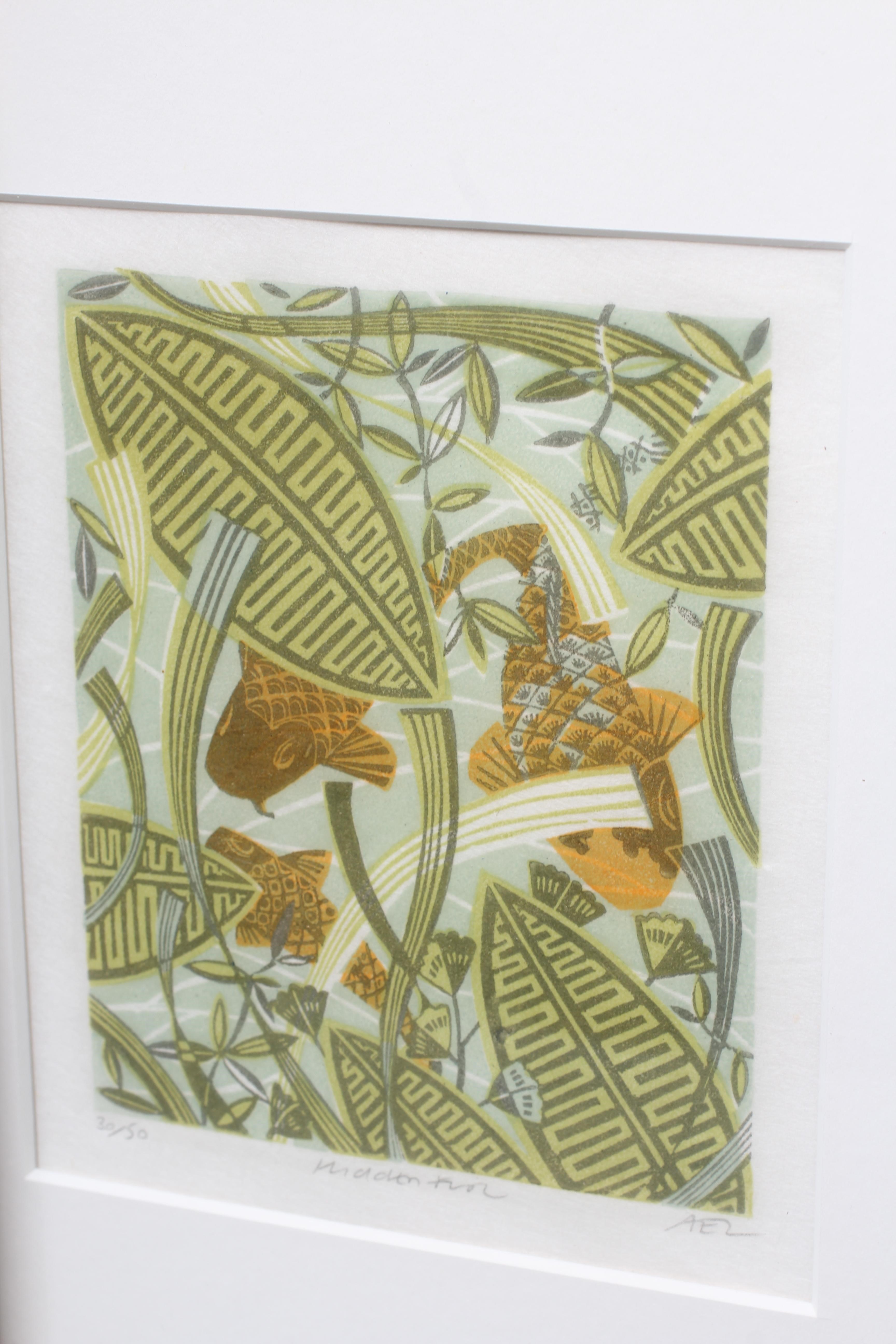 ANGIE LEWIN (B.1963) Three linocuts, each signed, titled and numbered, various sizes, all framed and Image