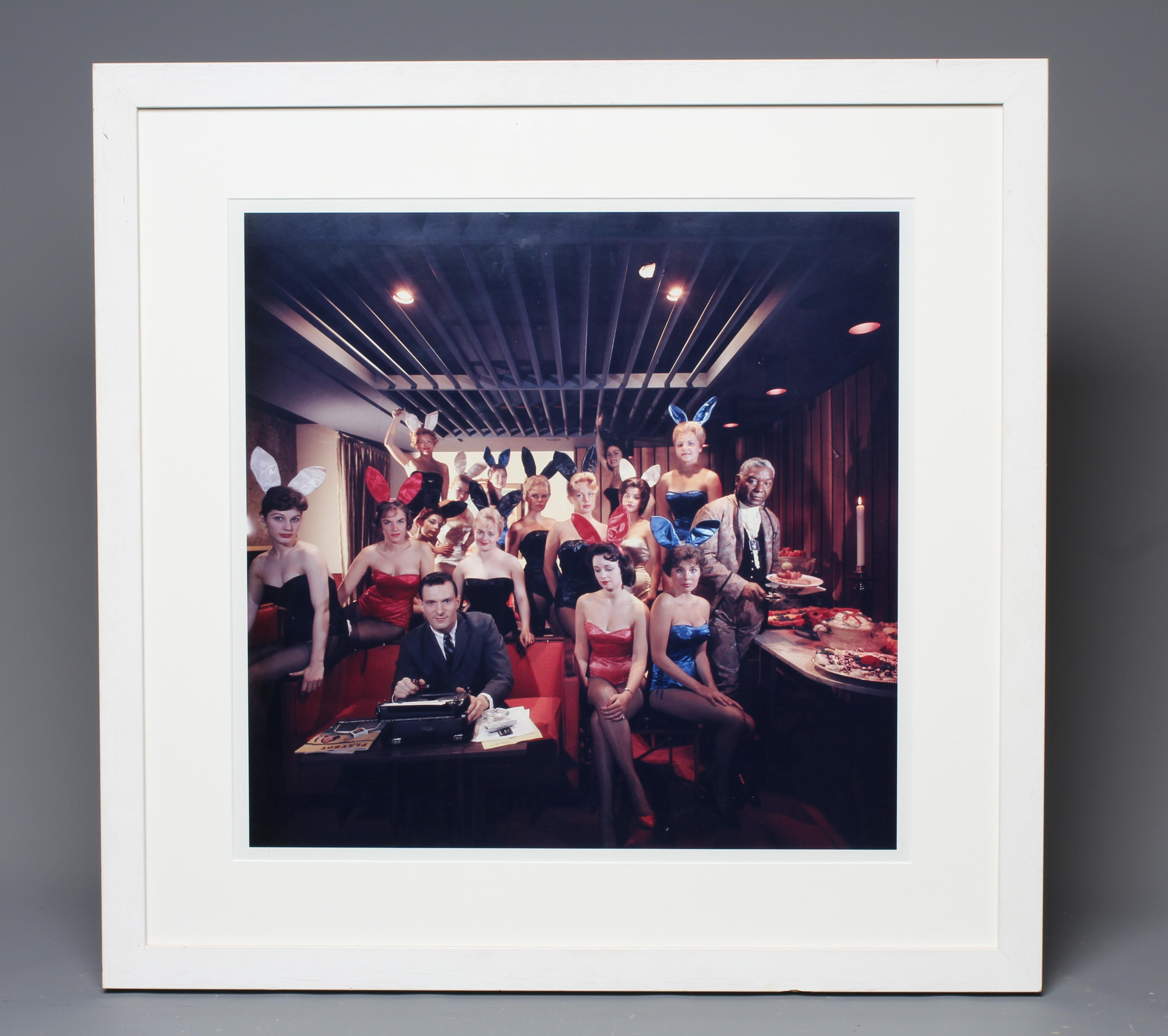 AFTER SLIM AARONS (1916-2006) Man's Work, digital print, 19 3/4" x 20 1/4" (SH), framed and glazed Image