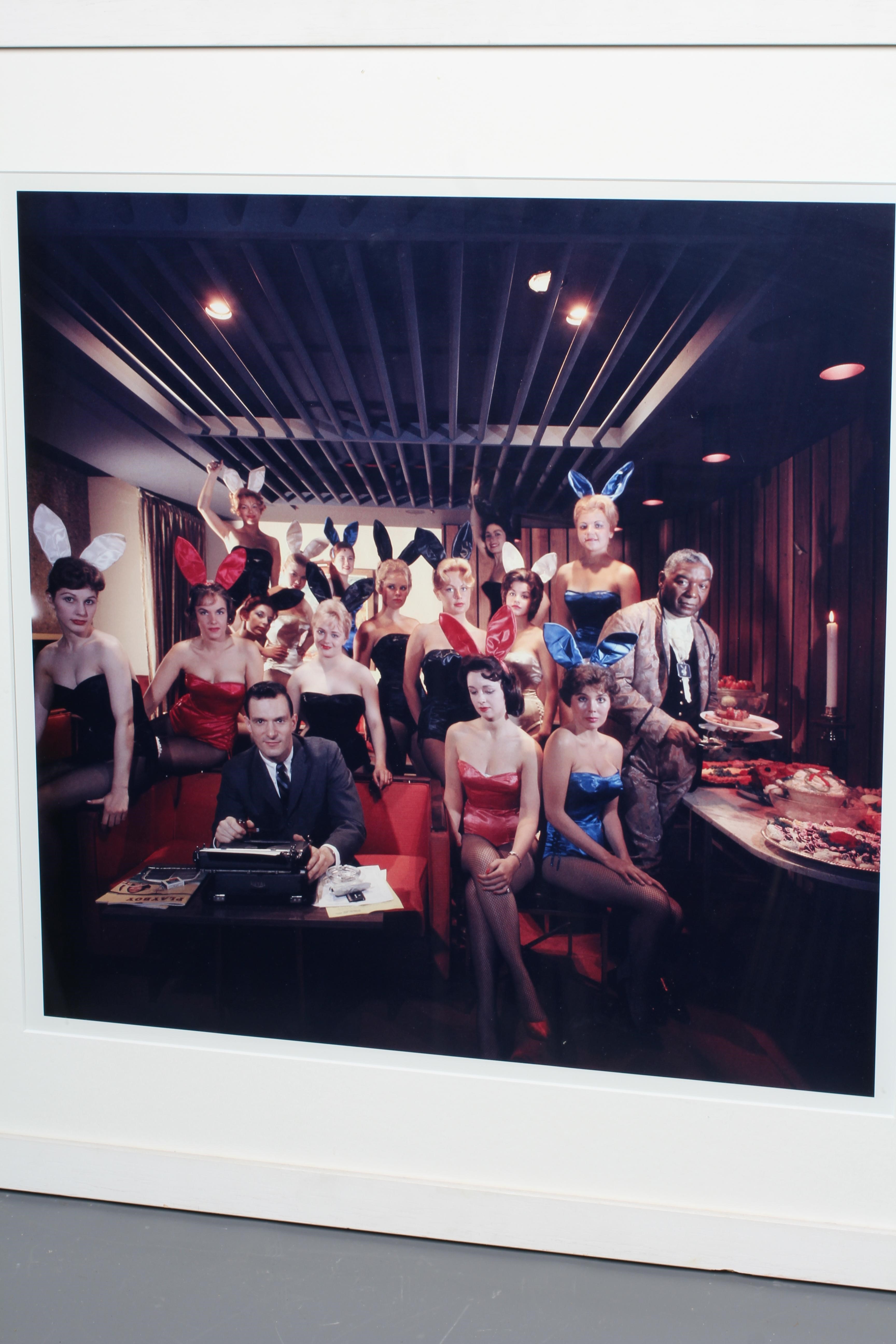 AFTER SLIM AARONS (1916-2006) Man's Work, digital print, 19 3/4" x 20 1/4" (SH), framed and glazed Image