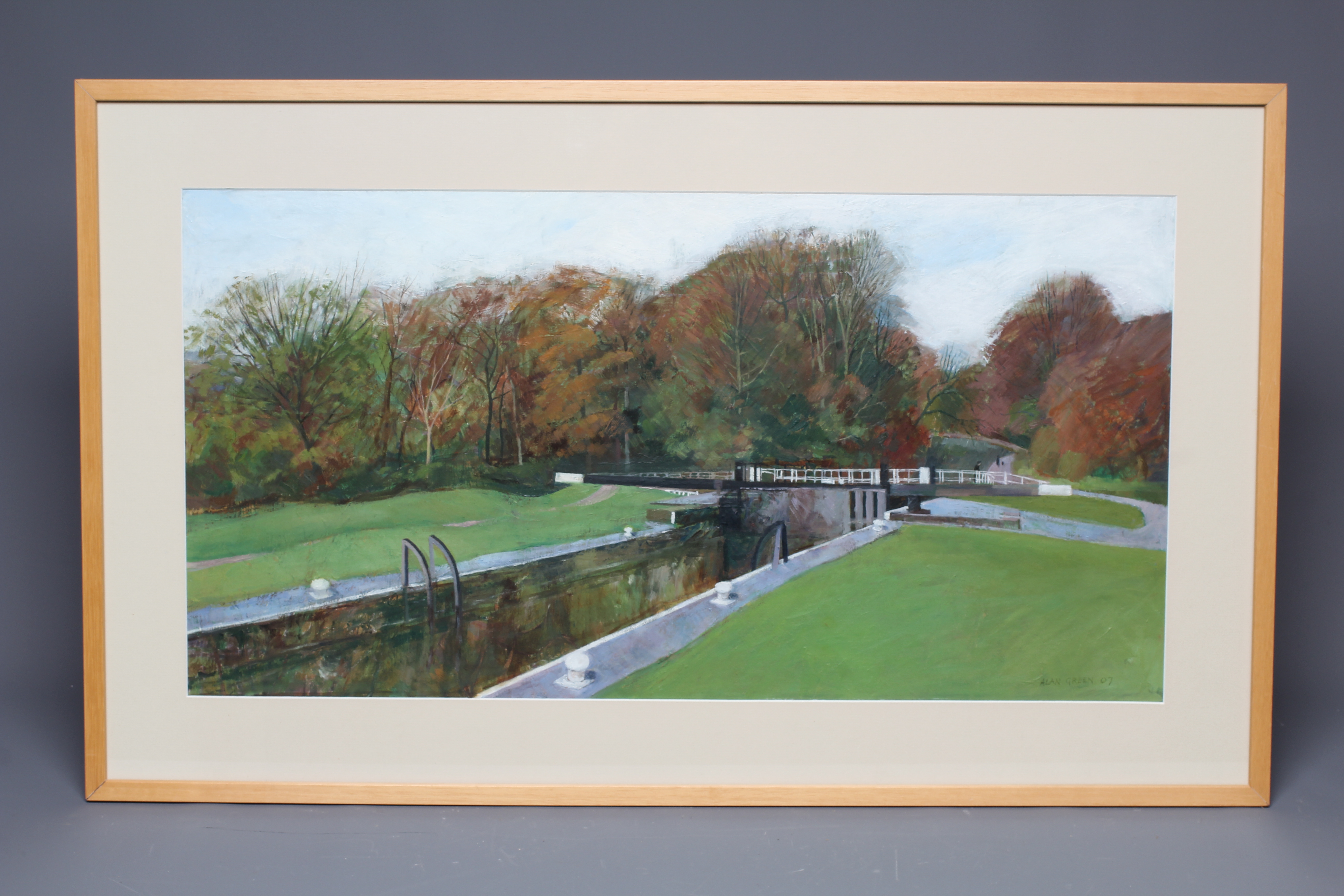 ALAN JOHN GREEN (1921-2020) Hirst Loch, Saltaire, signed lower right, dated '07, oil on board, 13 Image
