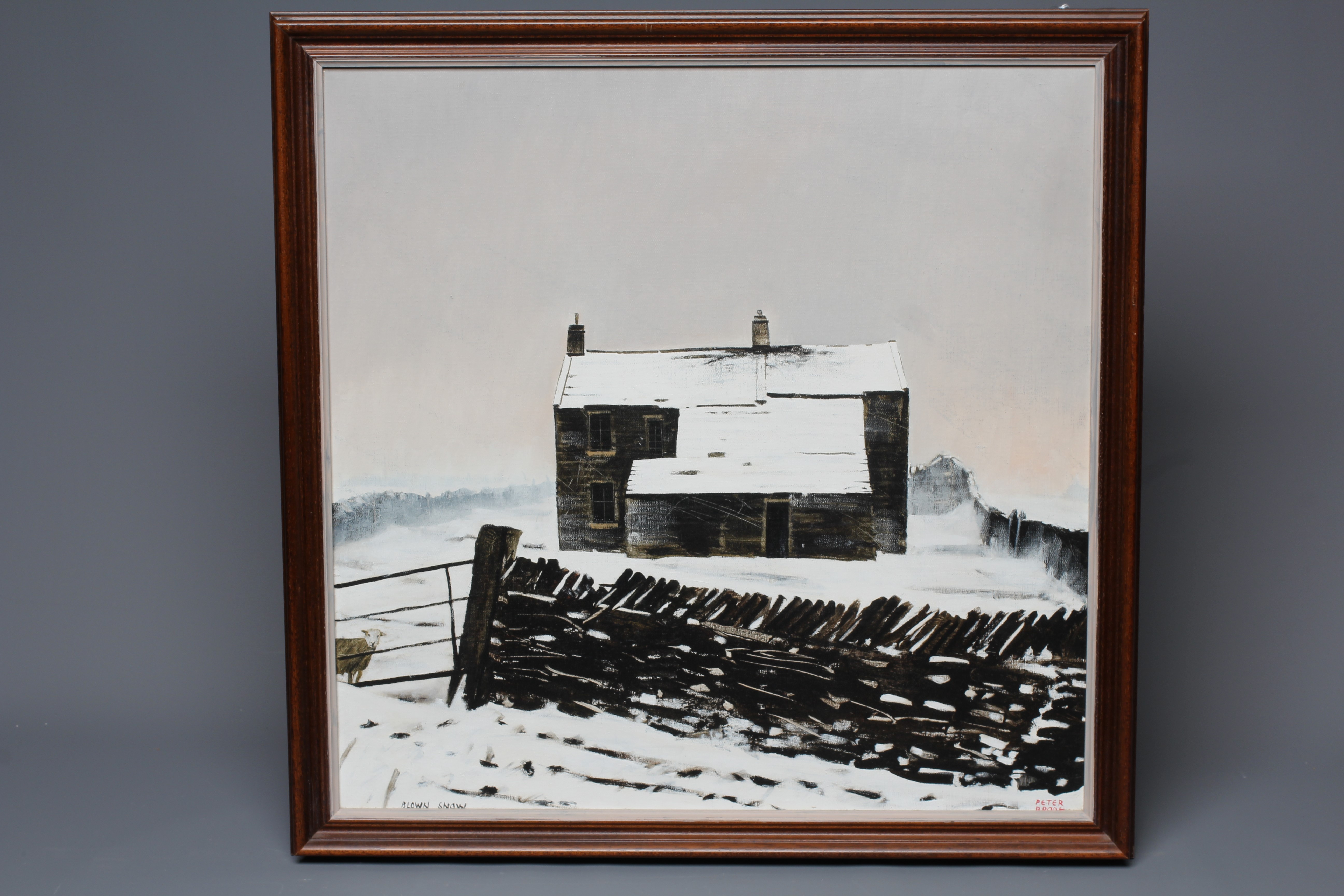 PETER BROOK (1927-2009) Blown Snow, signed lower right, inscribed lower left with title, oil on Image