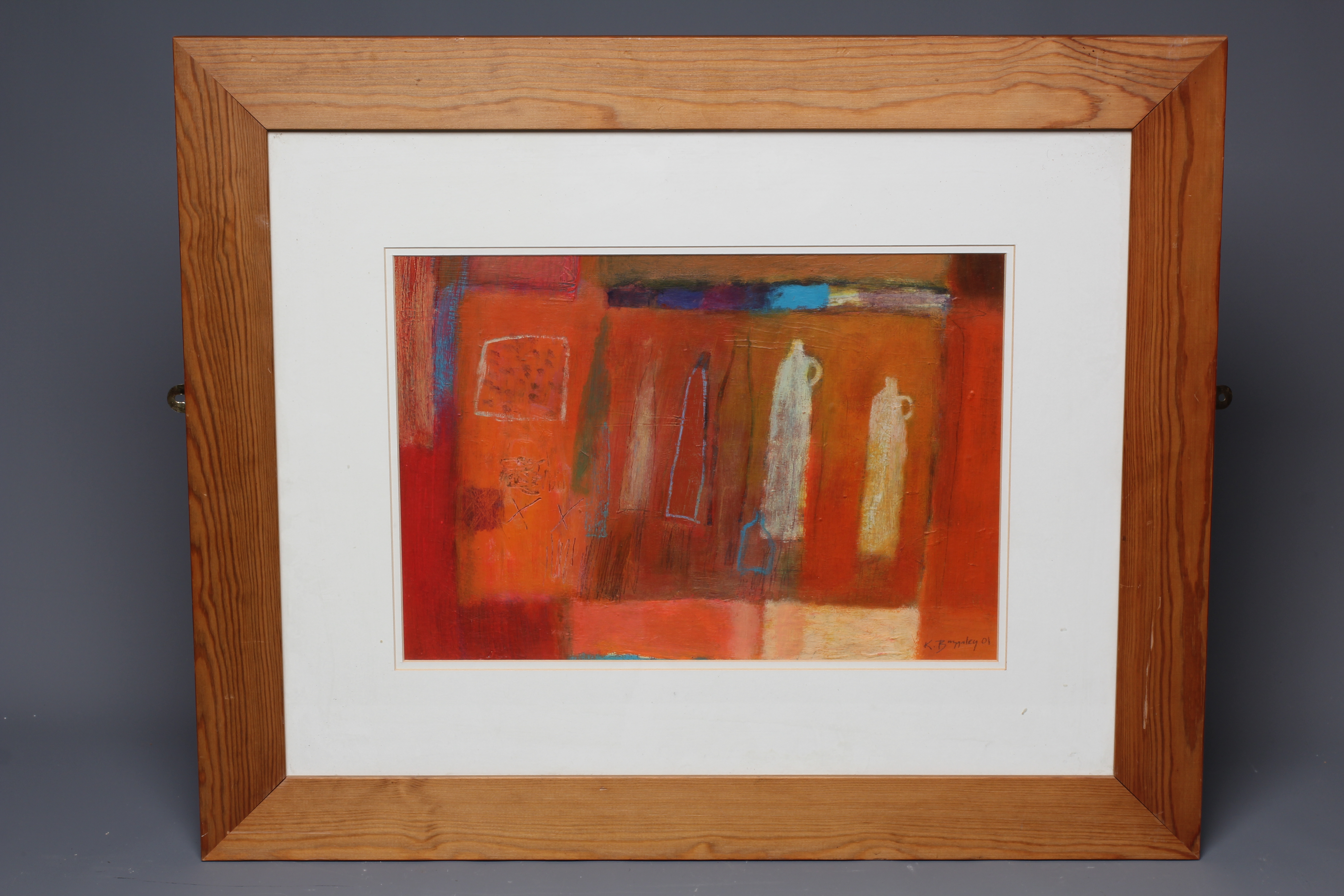KRISTAN BAGGALEY (B.1958) Fruit Bowl, signed lower right, oil on board, 10 1/4" x 15 1/4", framed Image
