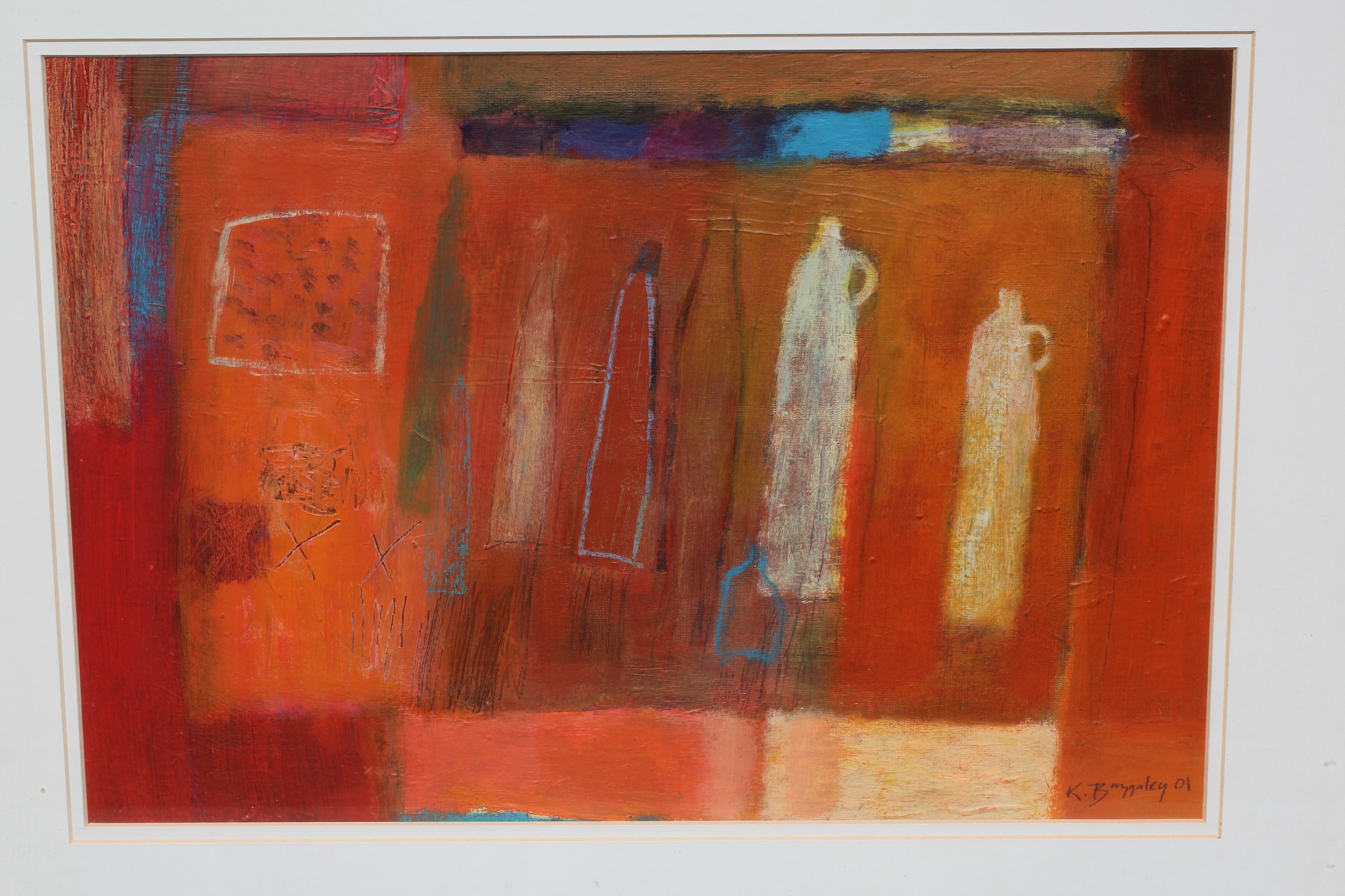 KRISTAN BAGGALEY (B.1958) Fruit Bowl, signed lower right, oil on board, 10 1/4" x 15 1/4", framed Image
