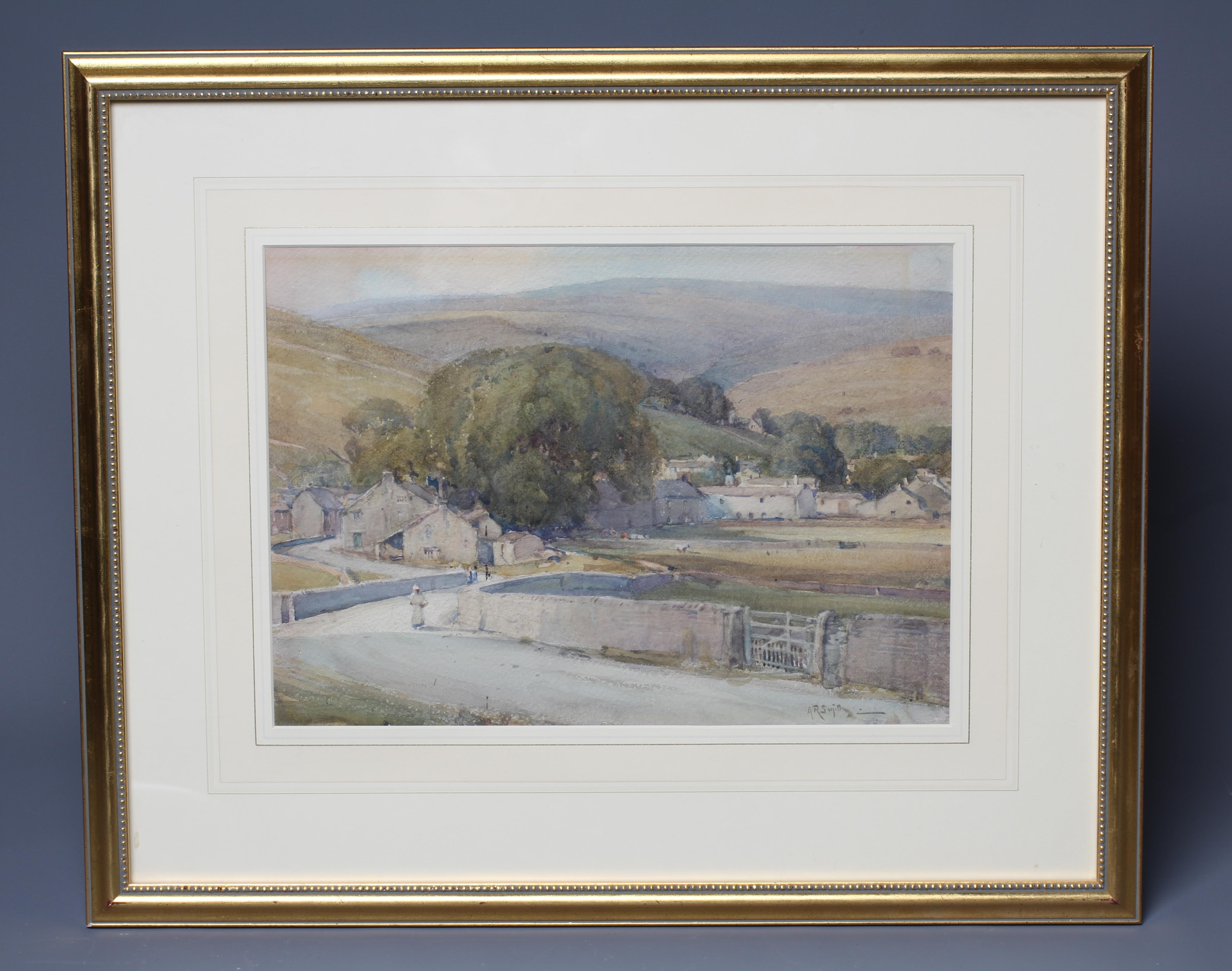ARTHUR REGINALD SMITH (1871/72-1934) Kettlewell, Yorkshire, signed lower right, artist's name and Image