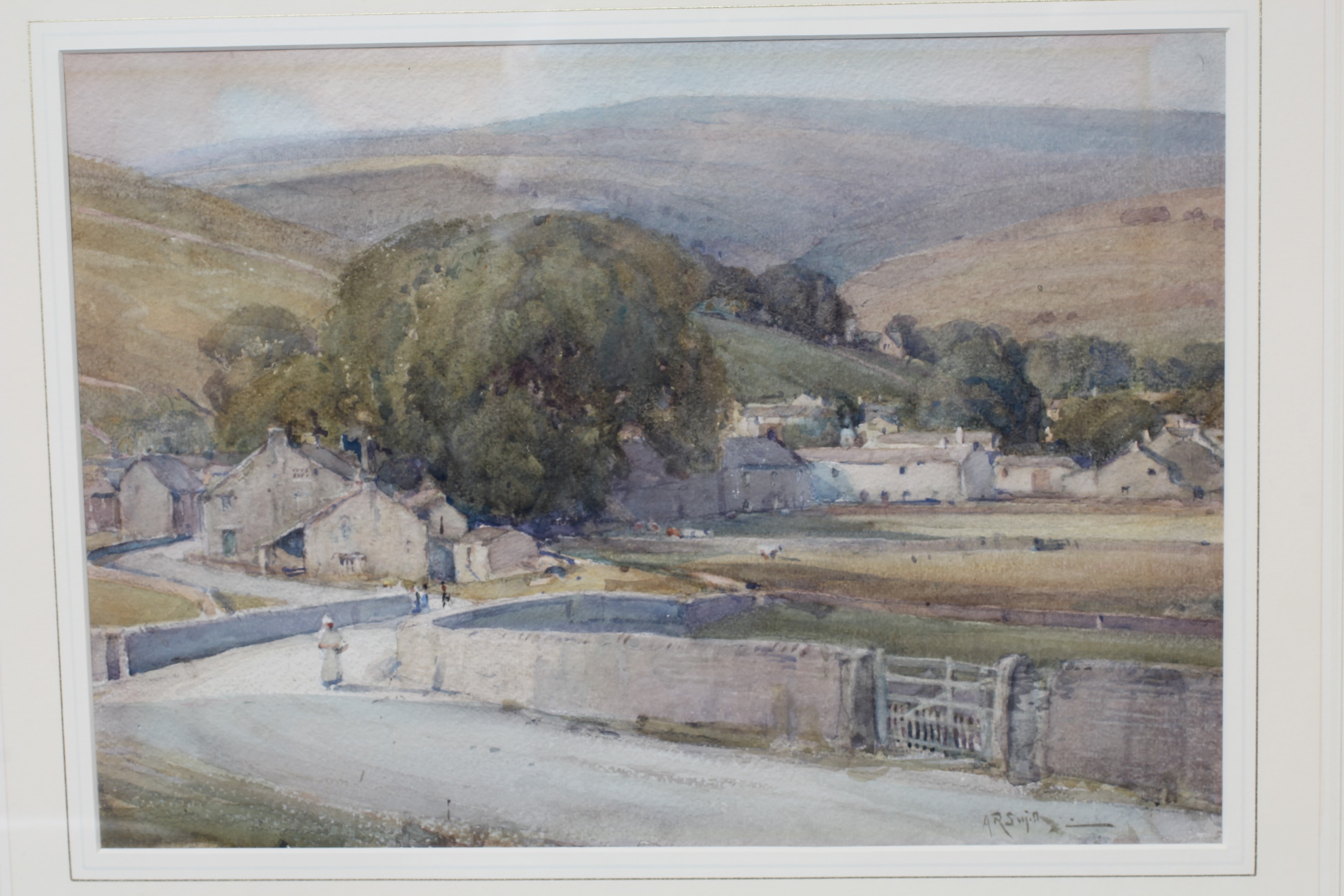 ARTHUR REGINALD SMITH (1871/72-1934) Kettlewell, Yorkshire, signed lower right, artist's name and Image