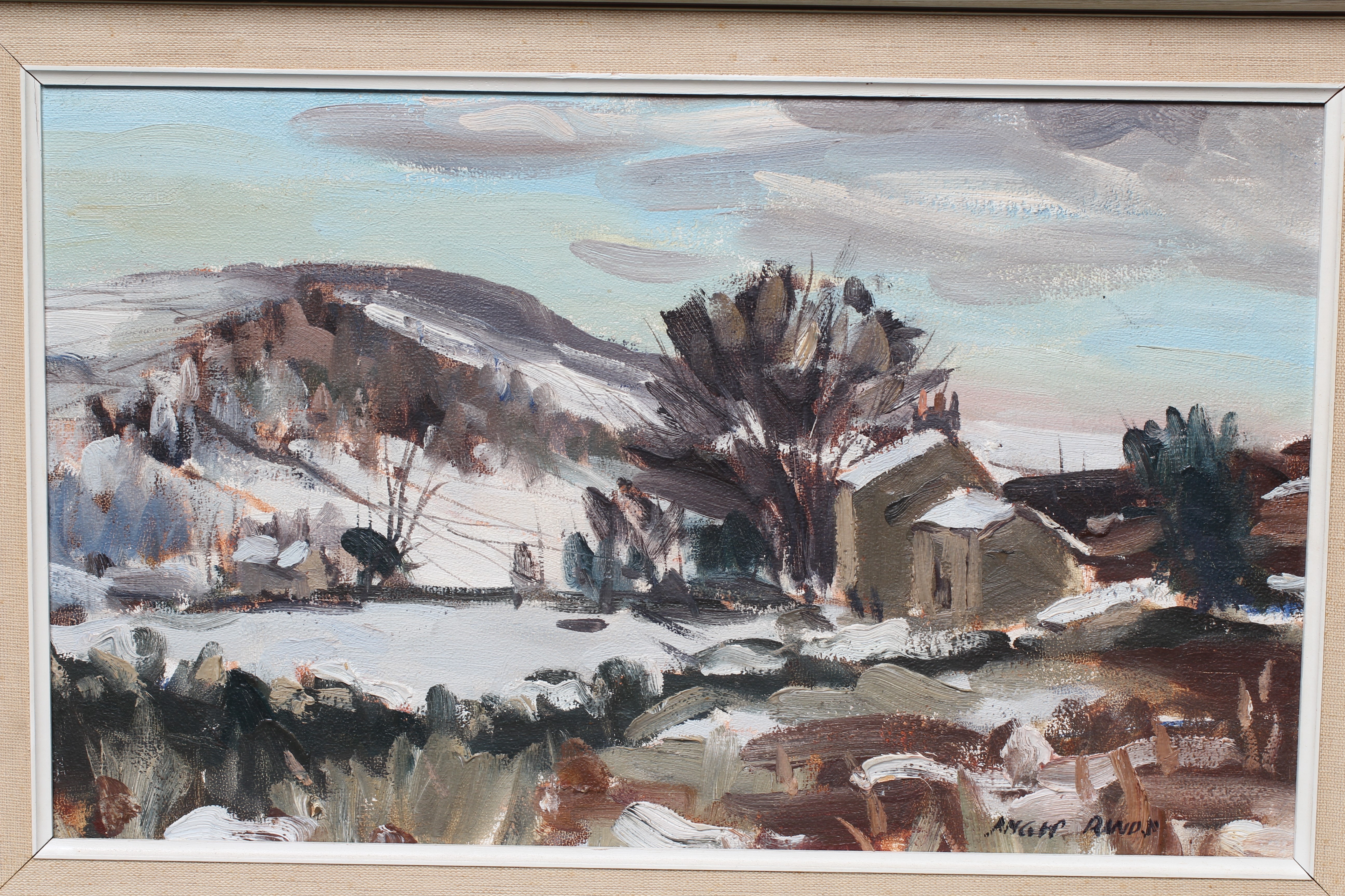 ANGUS BERNARD RANDS (1922-1985) Rural Winter Landscape Image