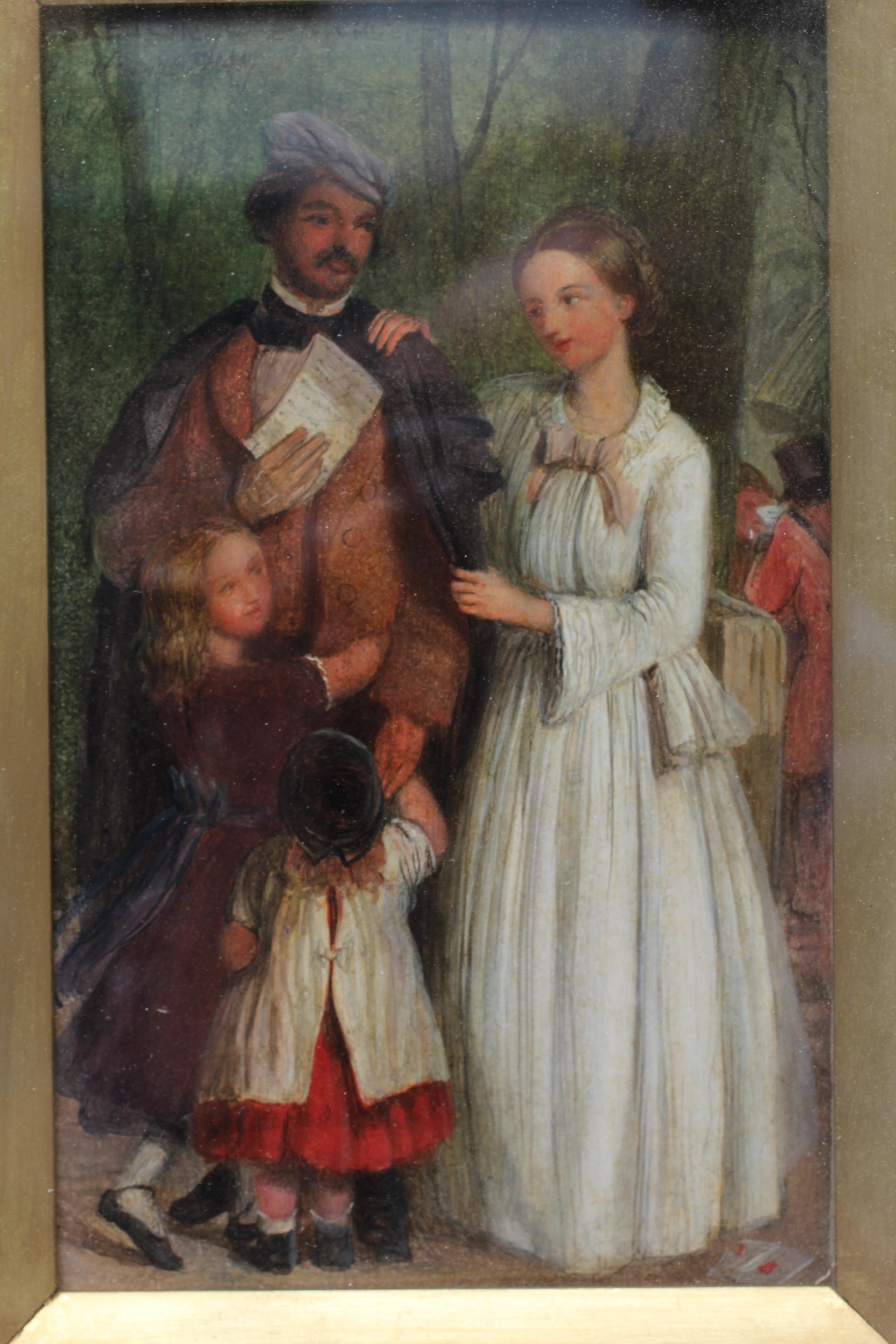 JAMES SMETHAM (1821-1889) Sketch for a Play, signed, indistinctly inscribed and dated 1856 top left, Image