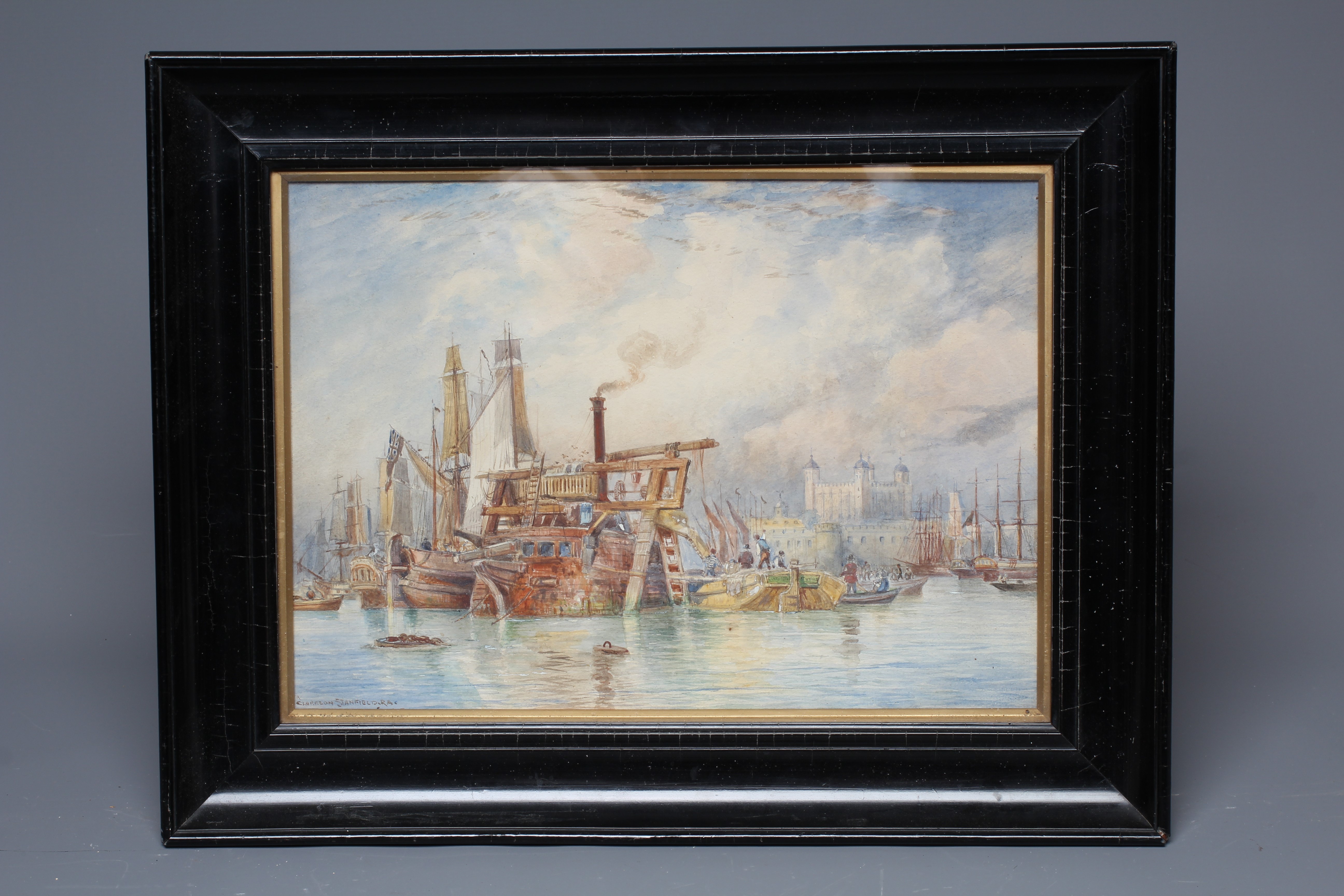 MANNER OF WILLIAM CLARKSON STANFIELD (1793-1867) 'Ballast dredger off the Tower of London' Image