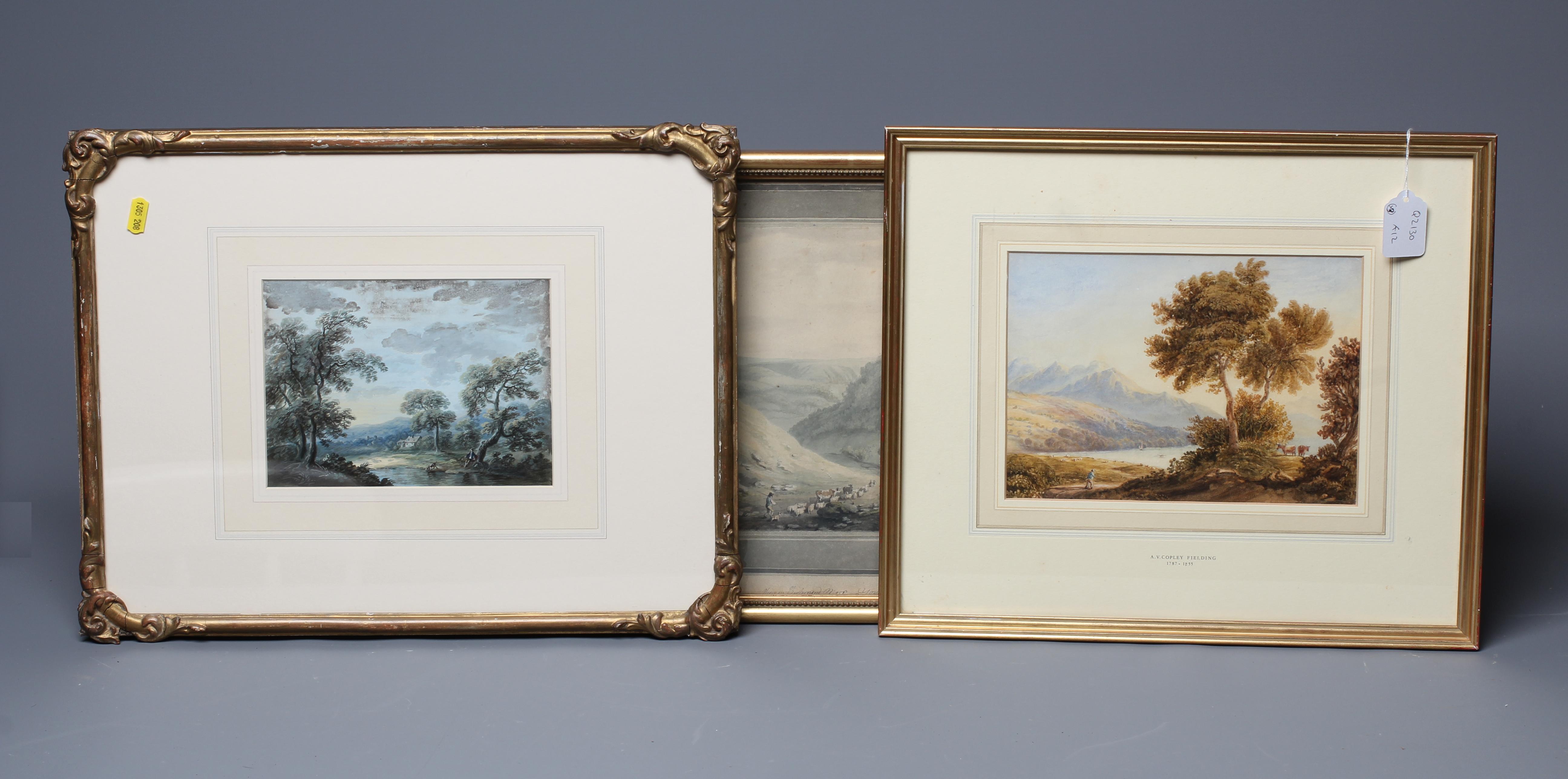 ANTHONY VANDYKE COPLEY FIELDING (1787-1855) Mountain Lake Image