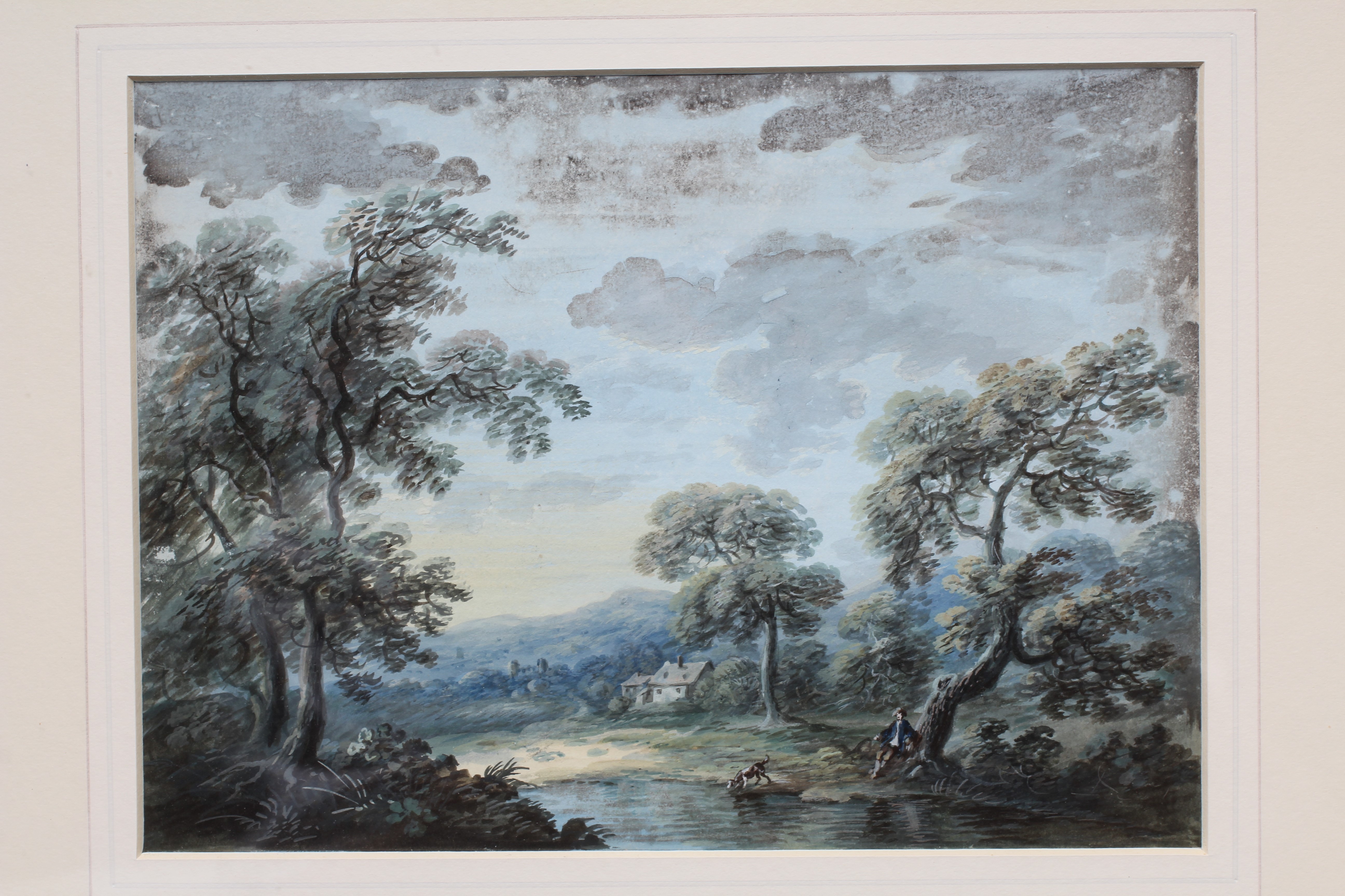 ANTHONY VANDYKE COPLEY FIELDING (1787-1855) Mountain Lake Image