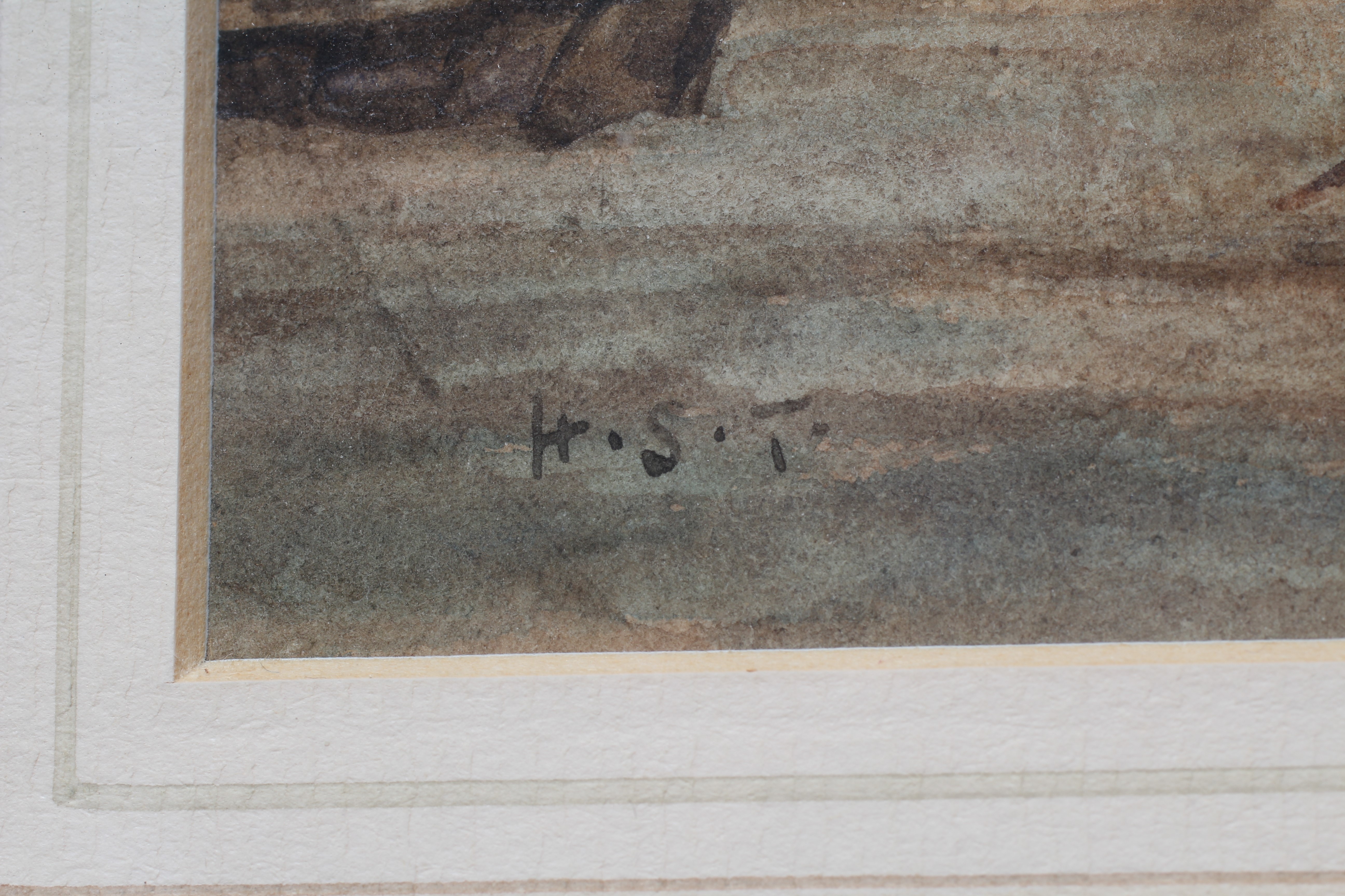 HENRY SCOTT TUKE (1858-1929) Shipping on a City River, signed with initials lower left, watercolour, Image