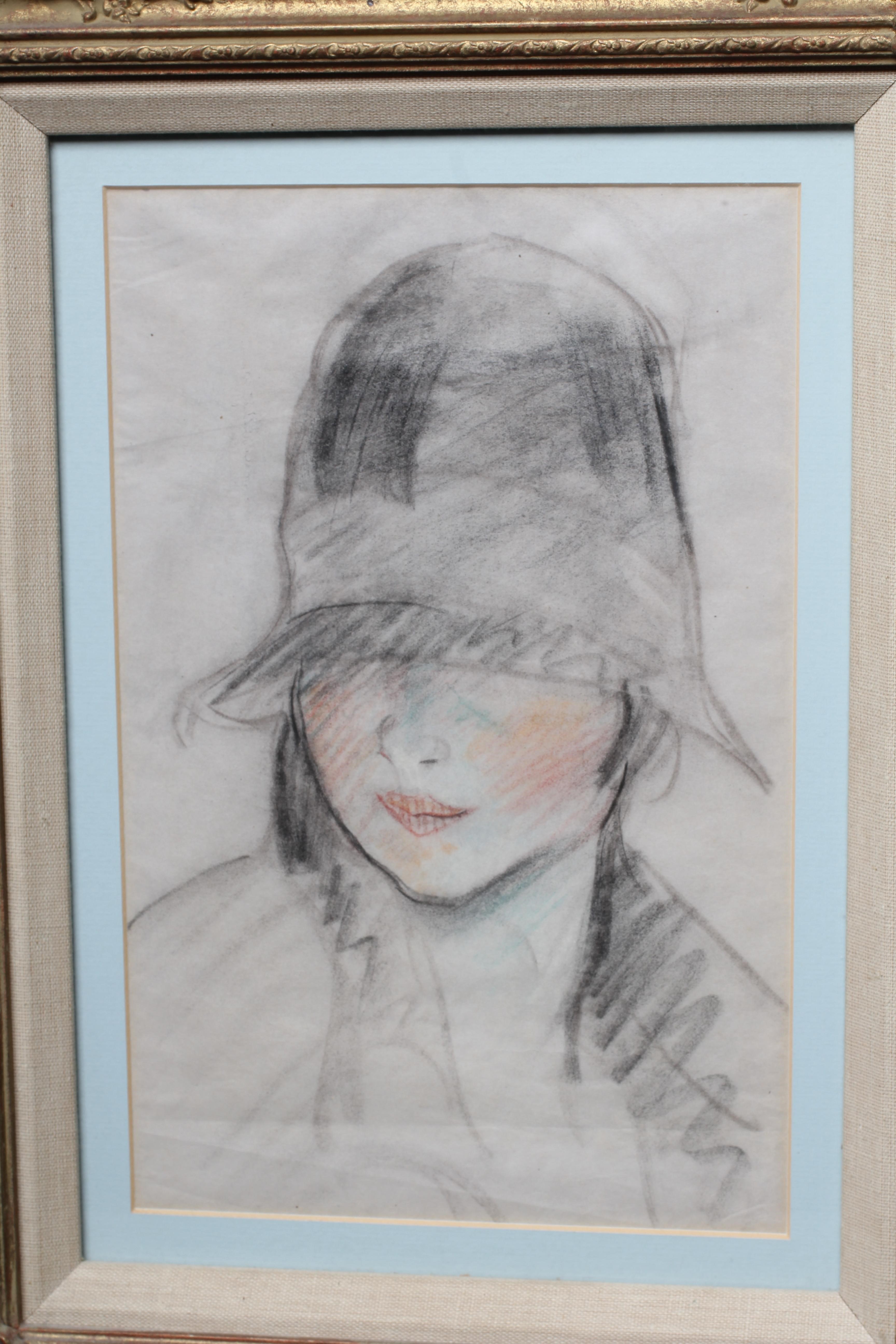 WILLIAM MONK (1863-1937) Flapper Girl, inscribed on label verso 'A Flapper Girl from the Studio Image