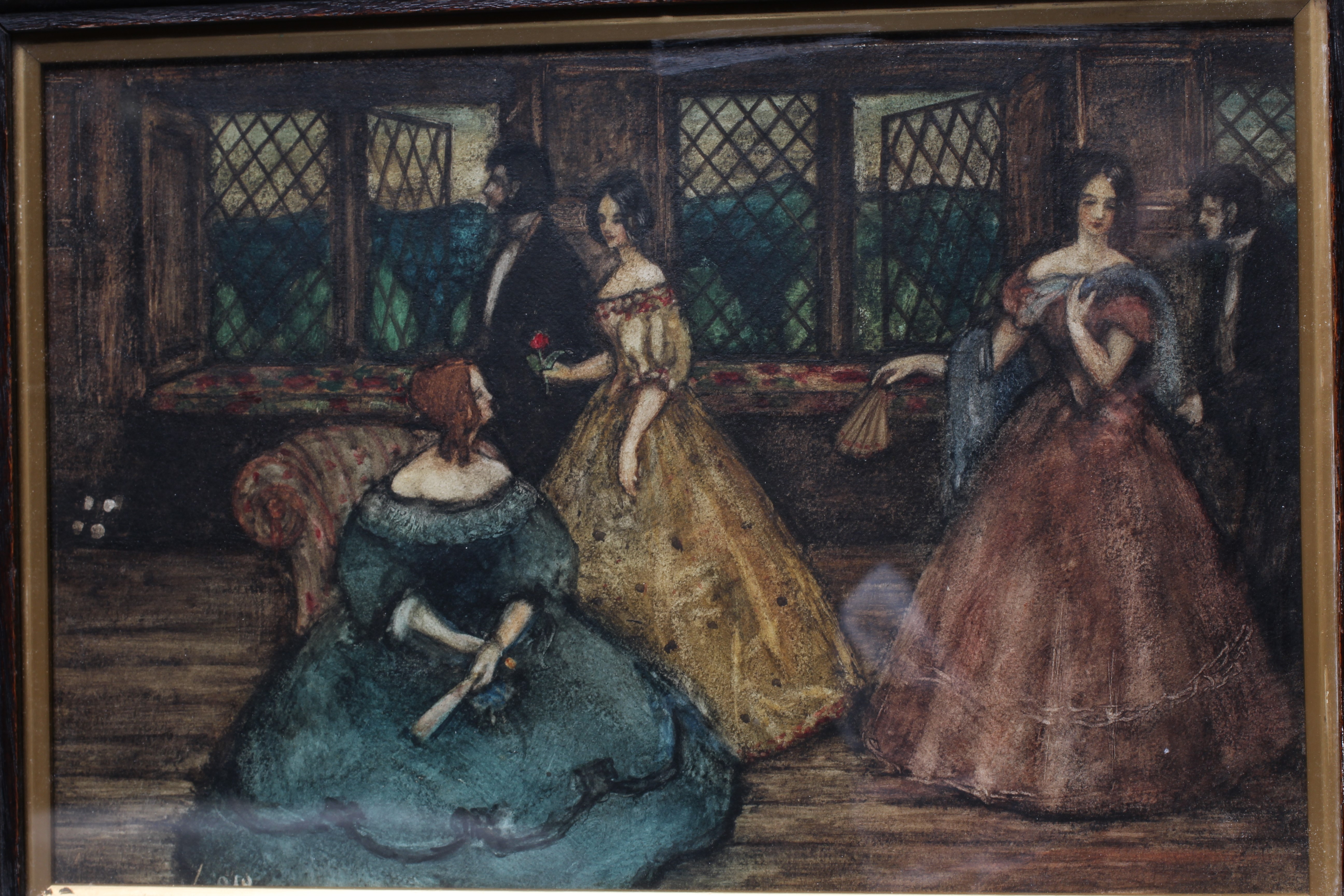 ROBERT JAMES ENRAGHT MOONY (1879-1946) Arriving for Dinner, signed lower left, watercolour, 7 3/4" x Image