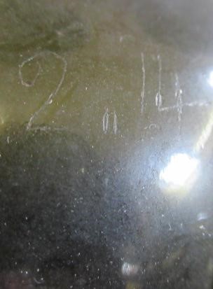 TWO APOTHECARY CLEAR GLASS DISPLAY MUSHROOMS Image