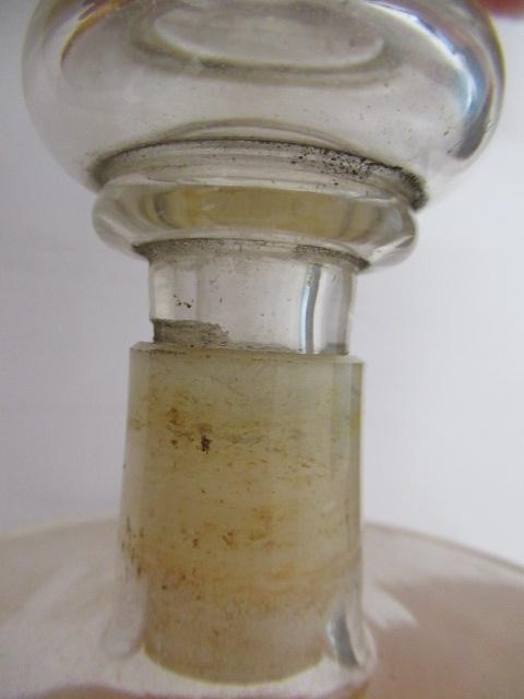 TWO APOTHECARY CLEAR GLASS DISPLAY MUSHROOMS Image