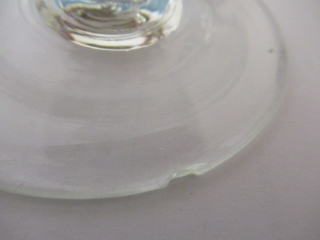 TWO APOTHECARY CLEAR GLASS DISPLAY MUSHROOMS Image