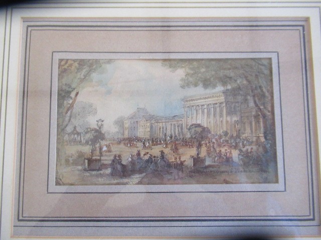 CONTINENTAL SCHOOL (19th Century) Military Parade in a Park, indistinctly inscribed lower right, Image