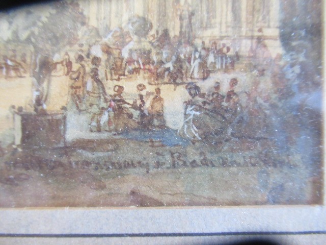 CONTINENTAL SCHOOL (19th Century) Military Parade in a Park, indistinctly inscribed lower right, Image