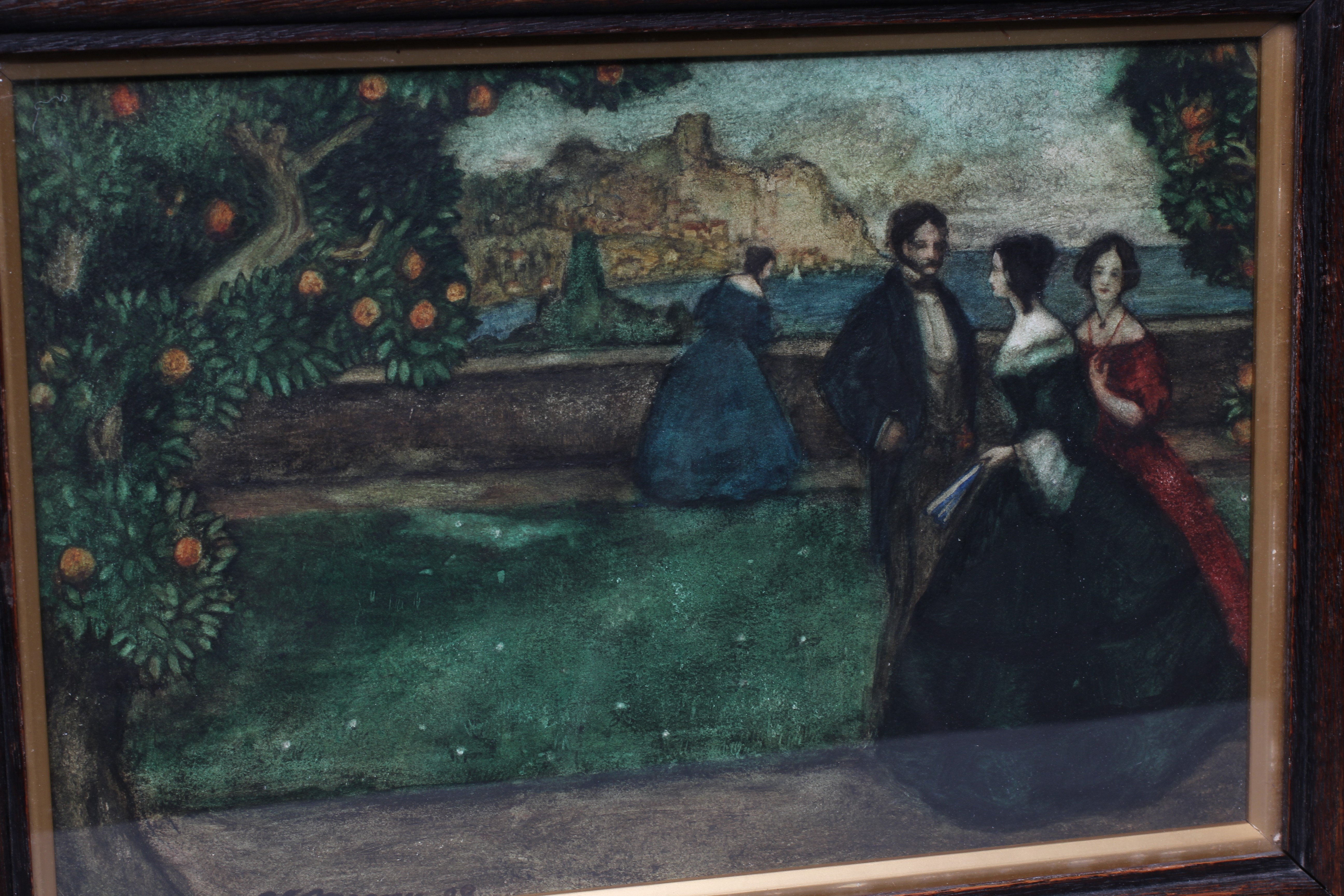 ROBERT JAMES ENRAGHT MOONY (1879-1946) In the Garden after Dinner, signed and dated '08 lower left, Image
